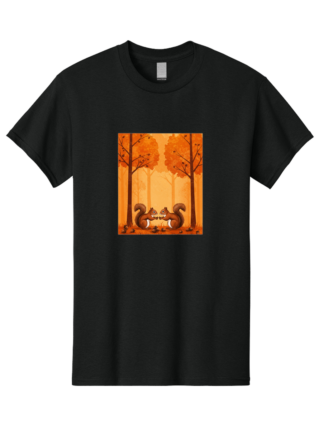 Squirrels-In-Forest Men'S Graphic Tee, 100% Cotton, Comfortable Casual Summer Wear, Machine Washable, Vintage Camera, Old Camera, Antique Camera, Black Camera, Classic Photography, Photography Equipment, Nostalgic Device, Film Camera, Baf539