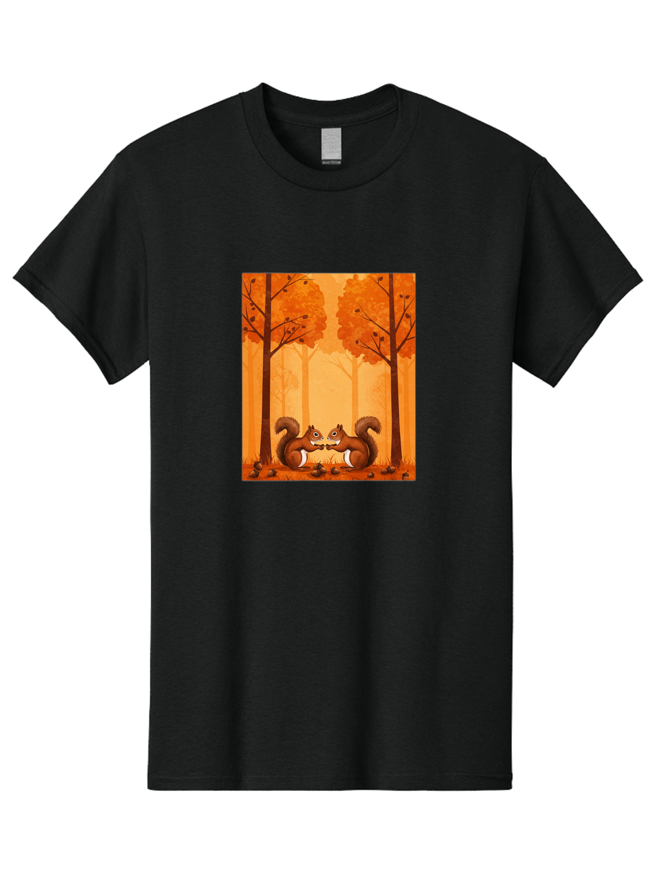 Squirrels-In-Forest Men'S Graphic Tee, 100% Cotton, Comfortable Casual Summer Wear, Machine Washable, Vintage Camera, Old Camera, Antique Camera, Black Camera, Classic Photography, Photography Equipment, Nostalgic Device, Film Camera, Baf539