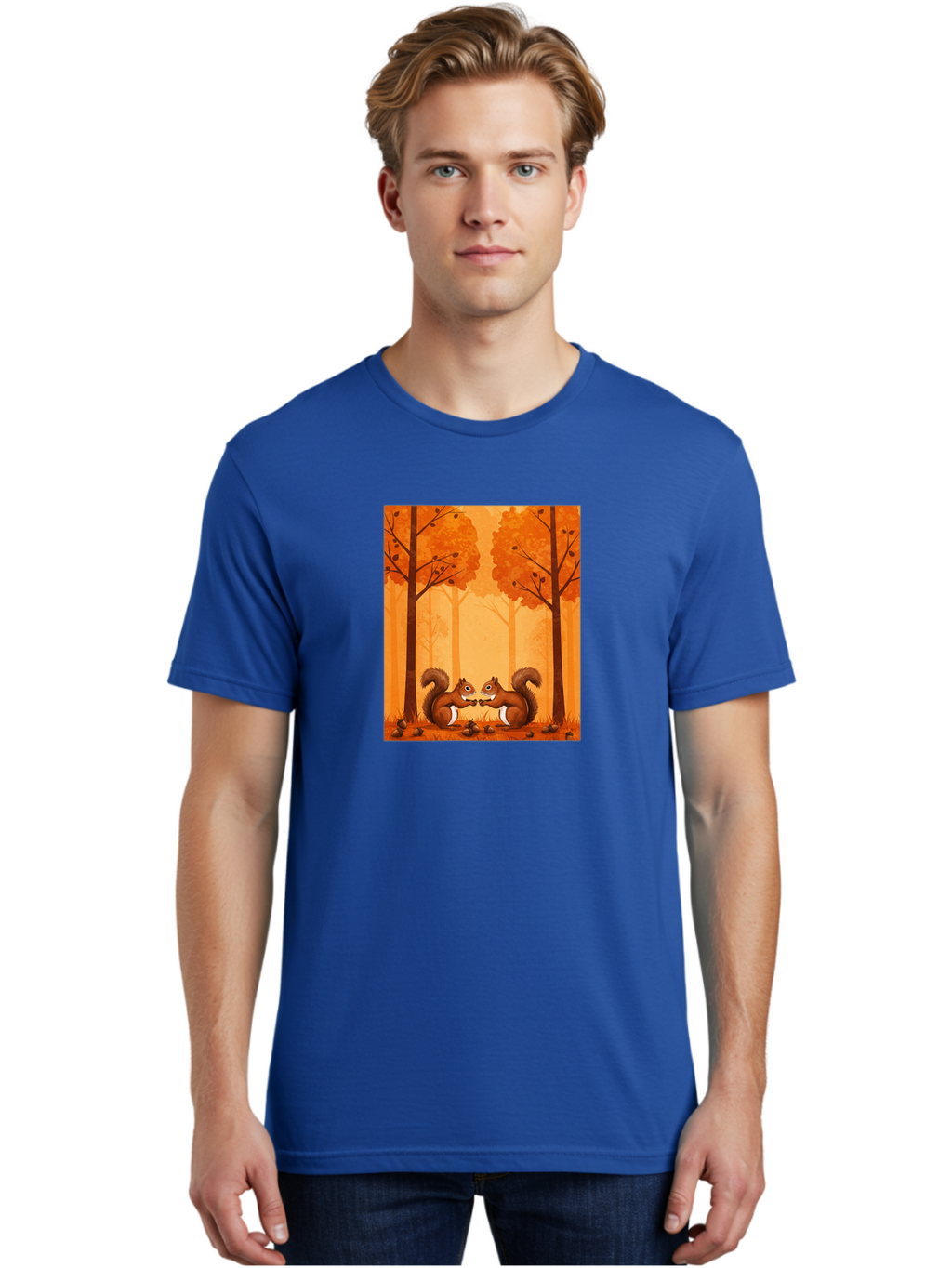 Squirrels-In-Forest Men'S Graphic Tee, 100% Cotton, Comfortable Casual Summer Wear, Machine Washable, Vintage Camera, Old Camera, Antique Camera, Black Camera, Classic Photography, Photography Equipment, Nostalgic Device, Film Camera, Baf539