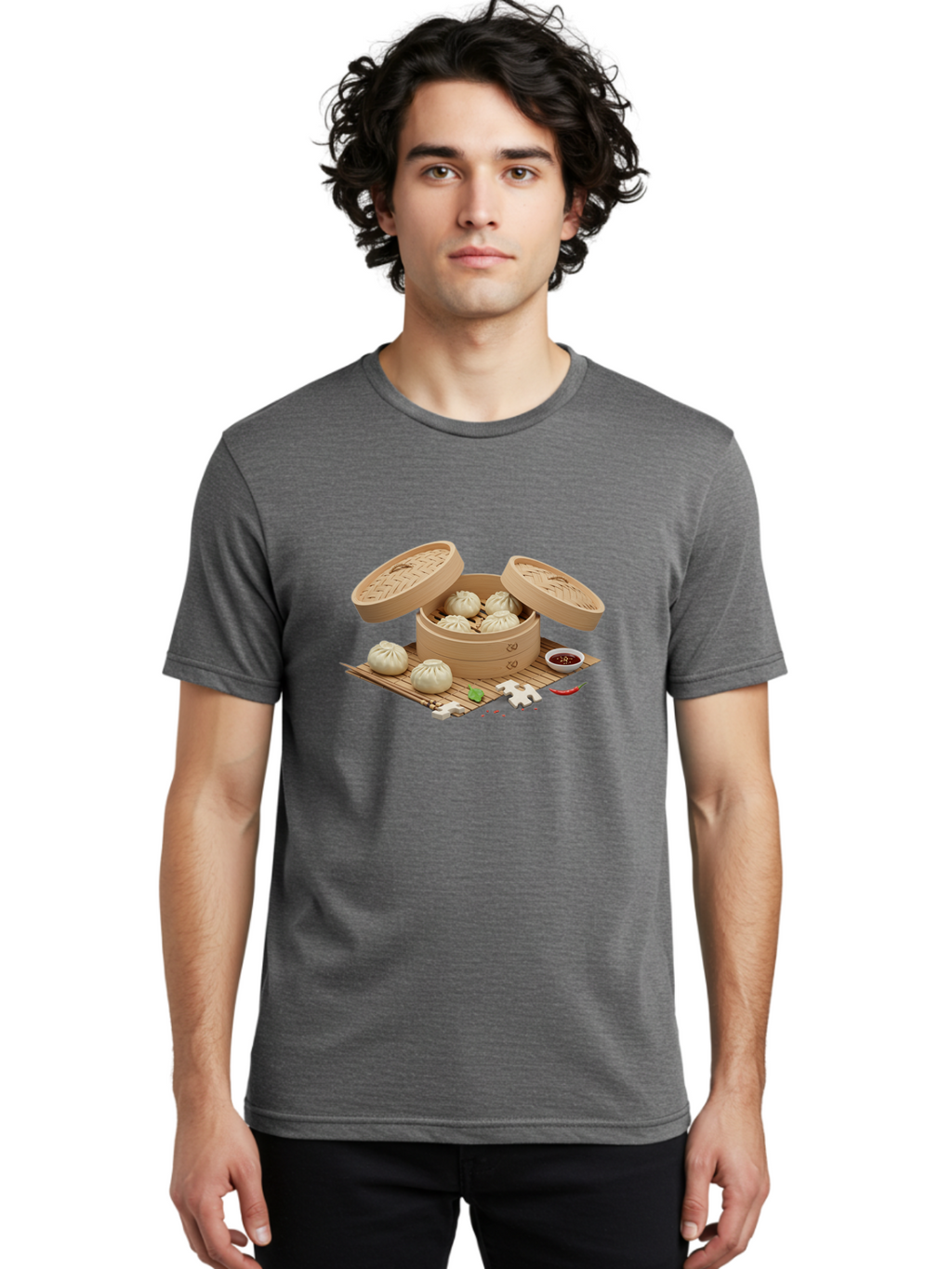 Steamed-Dumplings-1 Men'S Graphic Tee, 100% Cotton, Comfortable Casual Summer Wear, Machine Washable, Vintage Camera, Old Camera, Antique Camera, Black Camera, Classic Photography, Photography Equipment, Nostalgic Device, Film Camera, Baf542