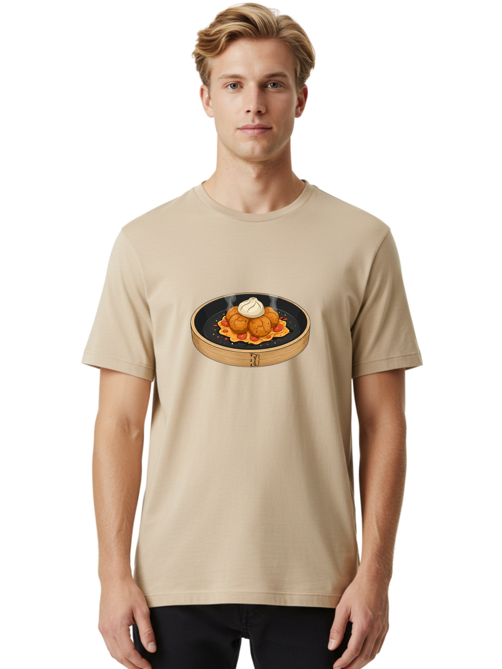 Steamed-Dumplings Men'S Graphic Tee, 100% Cotton, Comfortable Casual Summer Wear, Machine Washable, Vintage Camera, Old Camera, Antique Camera, Black Camera, Classic Photography, Photography Equipment, Nostalgic Device, Film Camera, Camera Art Baf544