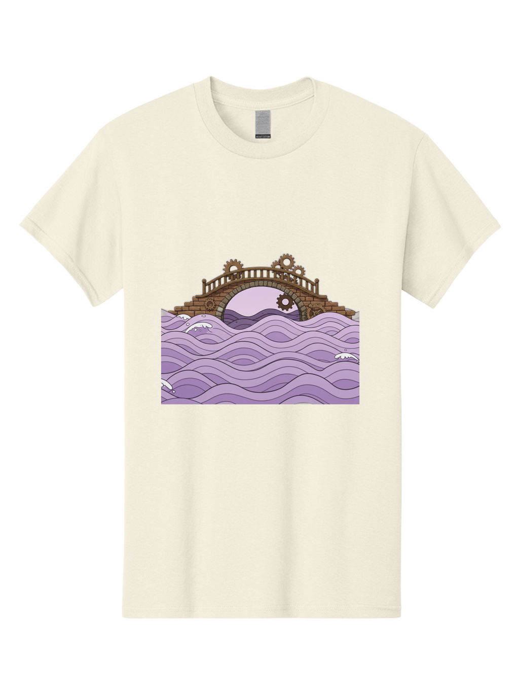 Steampunk-Bridge Men'S Graphic Tee, 100% Cotton, Comfortable Casual Summer Wear, Machine Washable, Vintage Camera, Old Camera, Antique Camera, Black Camera, Classic Photography, Photography Equipment, Nostalgic Device, Film Camera, Camera Art Baf547