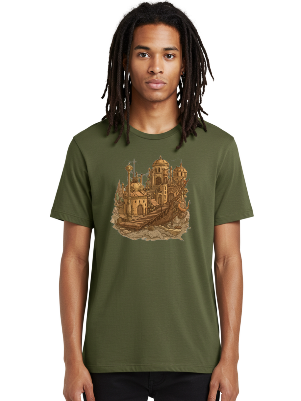 Steampunk-Castle Men'S Graphic Tee, 100% Cotton, Comfortable Casual Summer Wear, Machine Washable, Vintage Camera, Old Camera, Antique Camera, Black Camera, Classic Photography, Photography Equipment, Nostalgic Device, Film Camera, Camera Art Baf548
