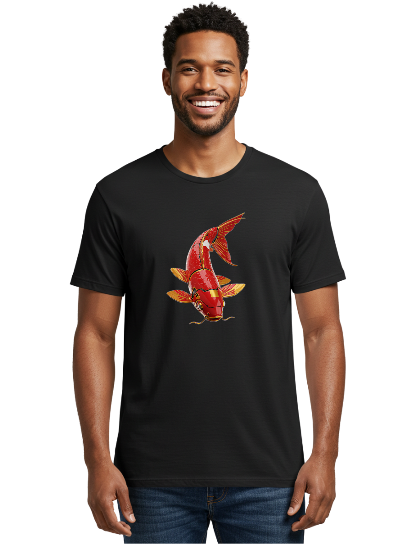 Steampunk-Koi-Fish Men'S Graphic Tee, 100% Cotton, Comfortable Casual Summer Wear, Machine Washable, Vintage Camera, Old Camera, Antique Camera, Black Camera, Classic Photography, Photography Equipment, Nostalgic Device, Film Camera, Baf549