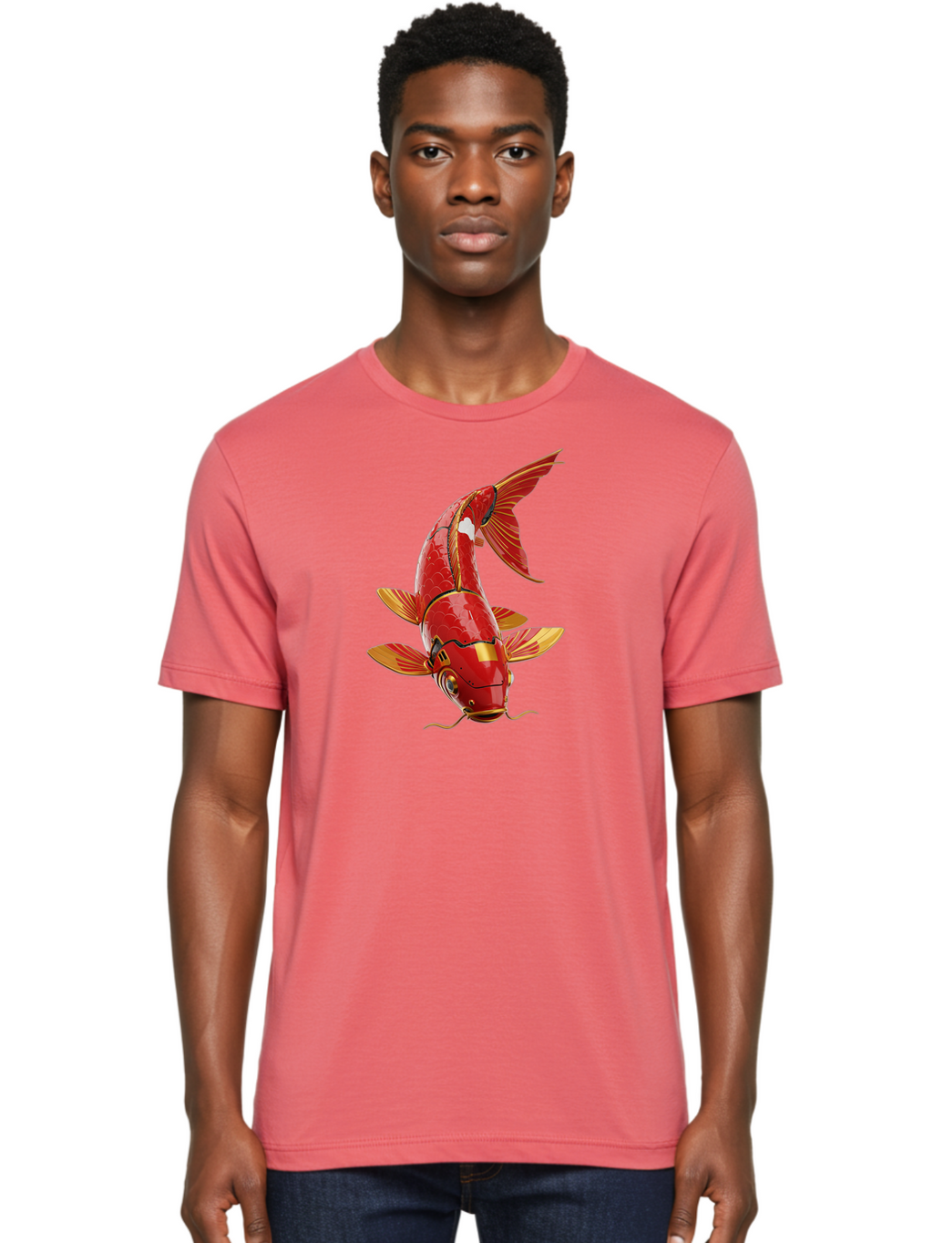 Steampunk-Koi-Fish Men'S Graphic Tee, 100% Cotton, Comfortable Casual Summer Wear, Machine Washable, Vintage Camera, Old Camera, Antique Camera, Black Camera, Classic Photography, Photography Equipment, Nostalgic Device, Film Camera, Baf549