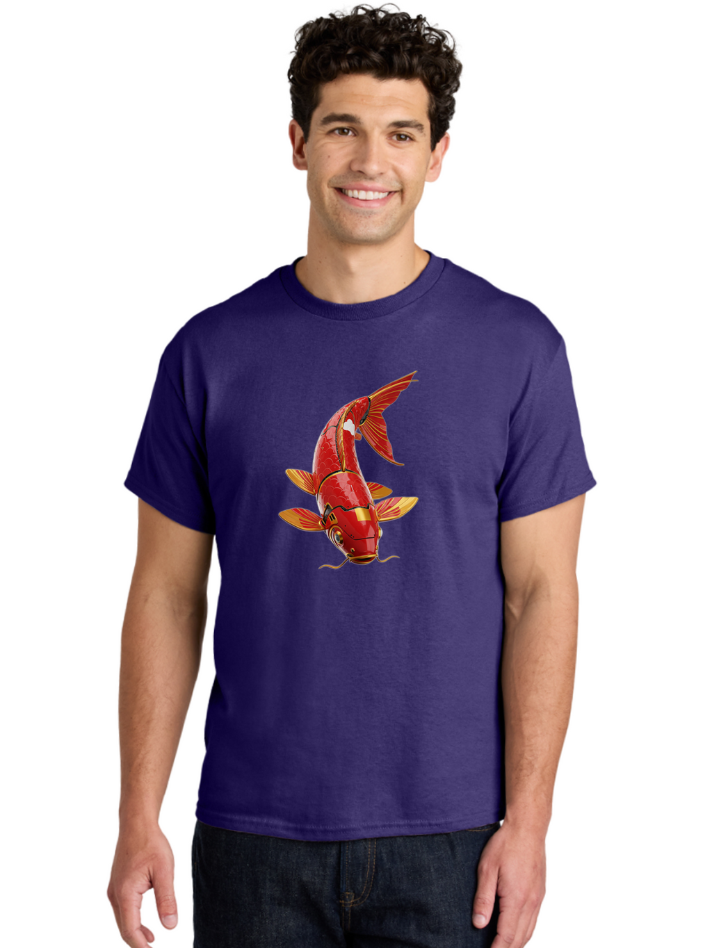 Steampunk-Koi-Fish Men'S Graphic Tee, 100% Cotton, Comfortable Casual Summer Wear, Machine Washable, Vintage Camera, Old Camera, Antique Camera, Black Camera, Classic Photography, Photography Equipment, Nostalgic Device, Film Camera, Baf549
