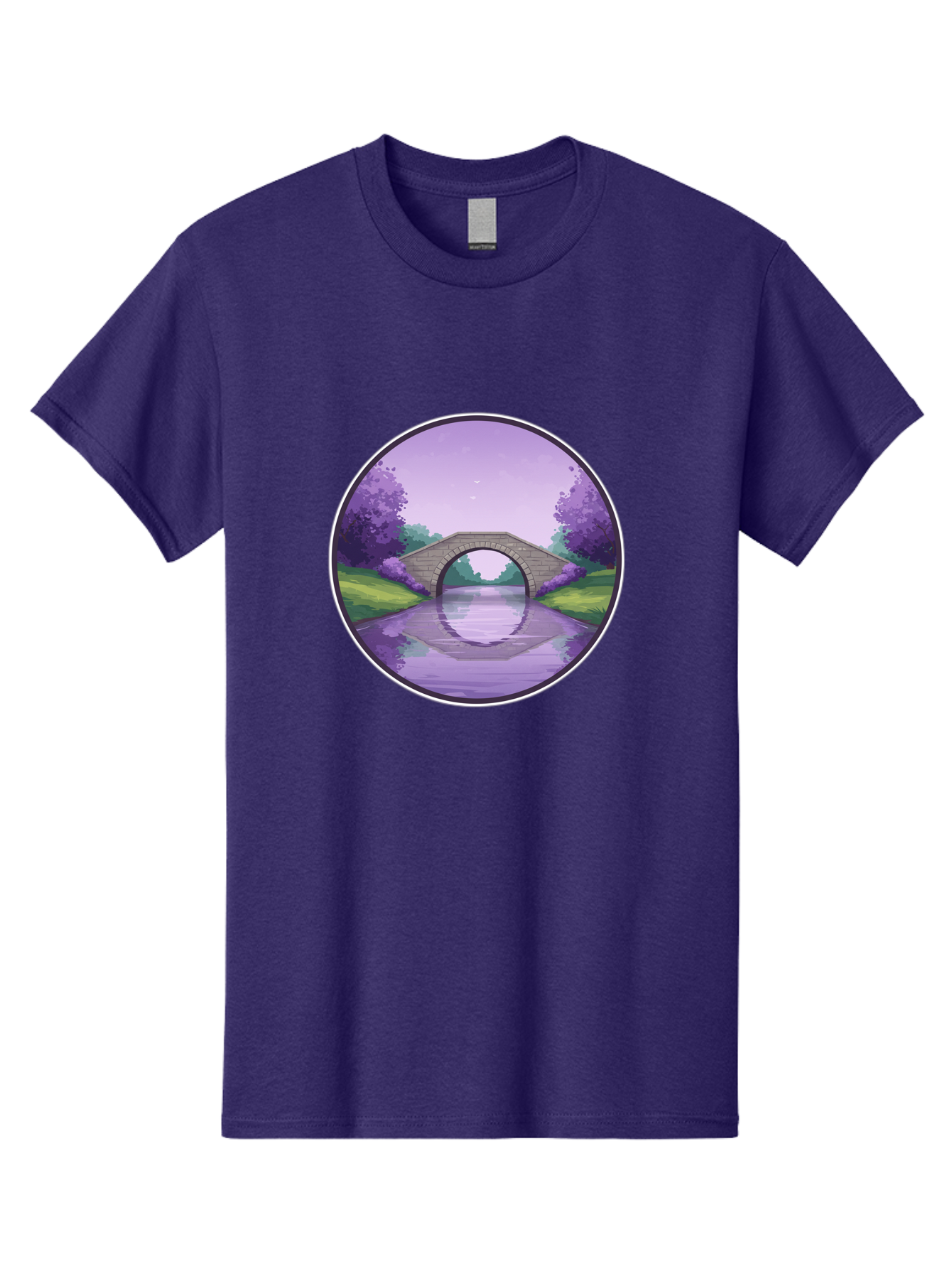 Stone-Bridge-At-Dusk Men'S Graphic Tee, 100% Cotton, Comfortable Casual Summer Wear, Machine Washable, Vintage Camera, Old Camera, Antique Camera, Black Camera, Classic Photography, Photography Equipment, Nostalgic Device, Film Camera, Baf553