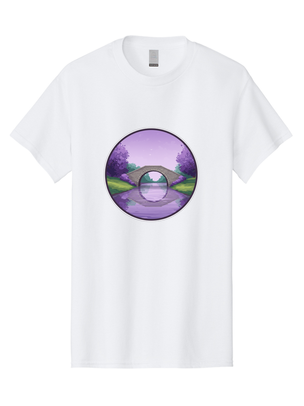 Stone-Bridge-At-Dusk Men'S Graphic Tee, 100% Cotton, Comfortable Casual Summer Wear, Machine Washable, Vintage Camera, Old Camera, Antique Camera, Black Camera, Classic Photography, Photography Equipment, Nostalgic Device, Film Camera, Baf553