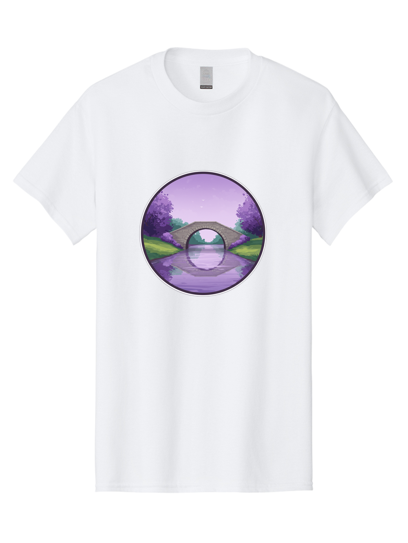 Stone-Bridge-At-Dusk Men'S Graphic Tee, 100% Cotton, Comfortable Casual Summer Wear, Machine Washable, Vintage Camera, Old Camera, Antique Camera, Black Camera, Classic Photography, Photography Equipment, Nostalgic Device, Film Camera, Baf553