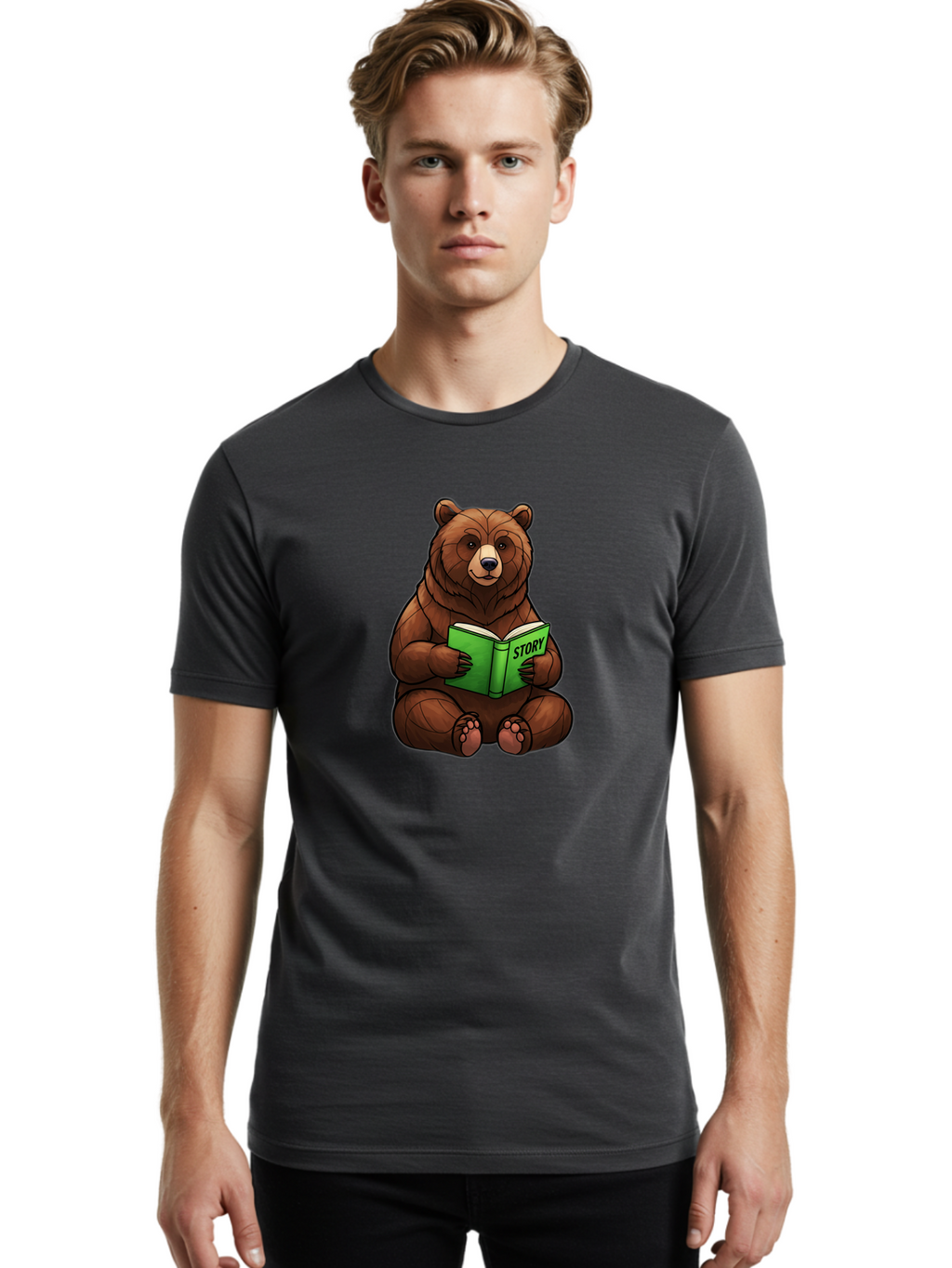 Story-Bear Men'S Graphic Tee, 100% Cotton, Comfortable Casual Summer Wear, Machine Washable, Vintage Camera, Old Camera, Antique Camera, Black Camera, Classic Photography, Photography Equipment, Nostalgic Device, Film Camera, Camera Art Baf555