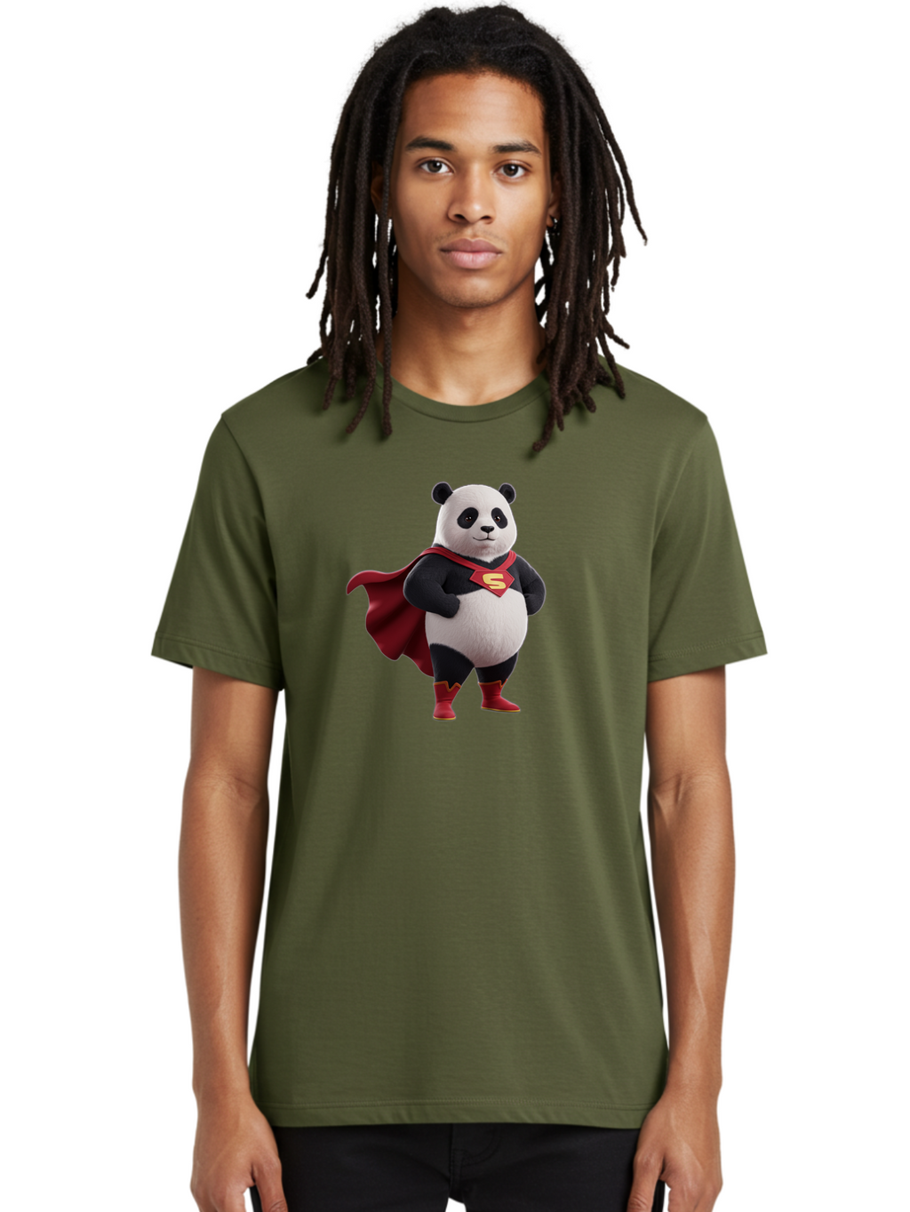 Superman-Panda Men'S Graphic Tee, 100% Cotton, Comfortable Casual Summer Wear, Machine Washable, Vintage Camera, Old Camera, Antique Camera, Black Camera, Classic Photography, Photography Equipment, Nostalgic Device, Film Camera, Camera Art Baf558