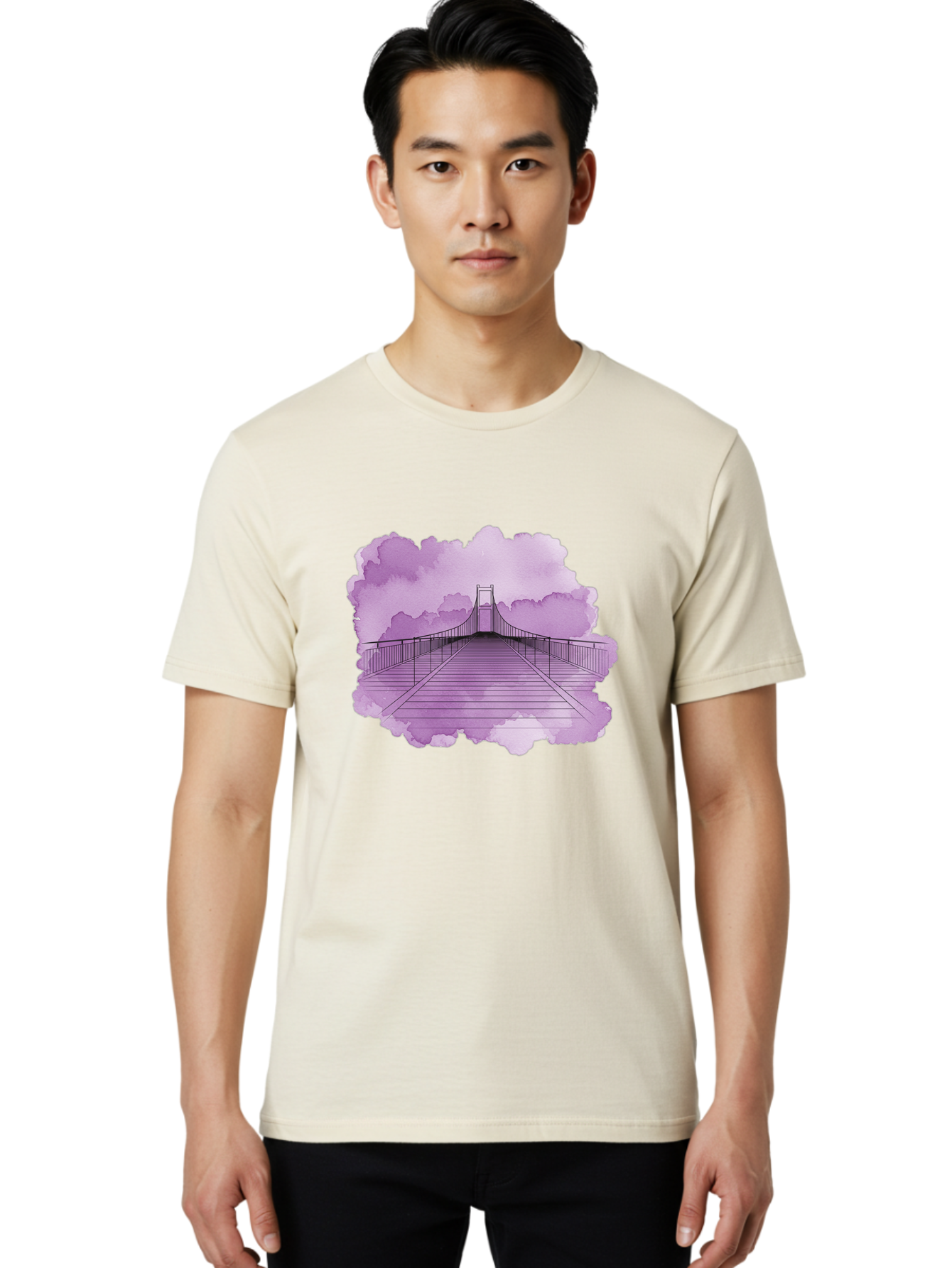 Suspension-Bridge Men'S Graphic Tee, 100% Cotton, Comfortable Casual Summer Wear, Machine Washable, Vintage Camera, Old Camera, Antique Camera, Black Camera, Classic Photography, Photography Equipment, Nostalgic Device, Film Camera, Camera Art Baf561