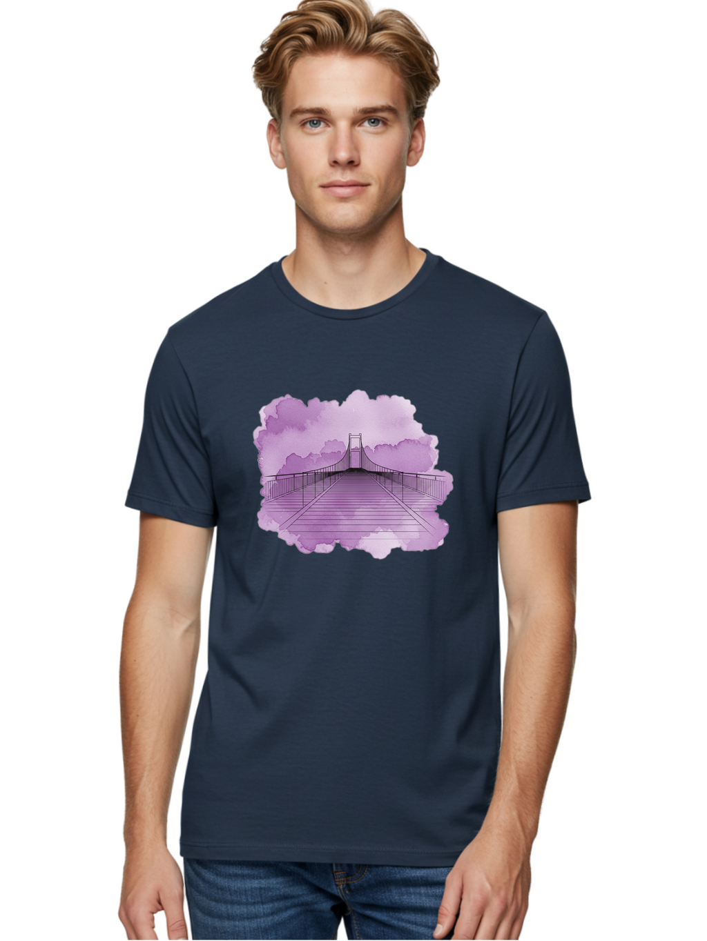 Suspension-Bridge Men'S Graphic Tee, 100% Cotton, Comfortable Casual Summer Wear, Machine Washable, Vintage Camera, Old Camera, Antique Camera, Black Camera, Classic Photography, Photography Equipment, Nostalgic Device, Film Camera, Camera Art Baf561