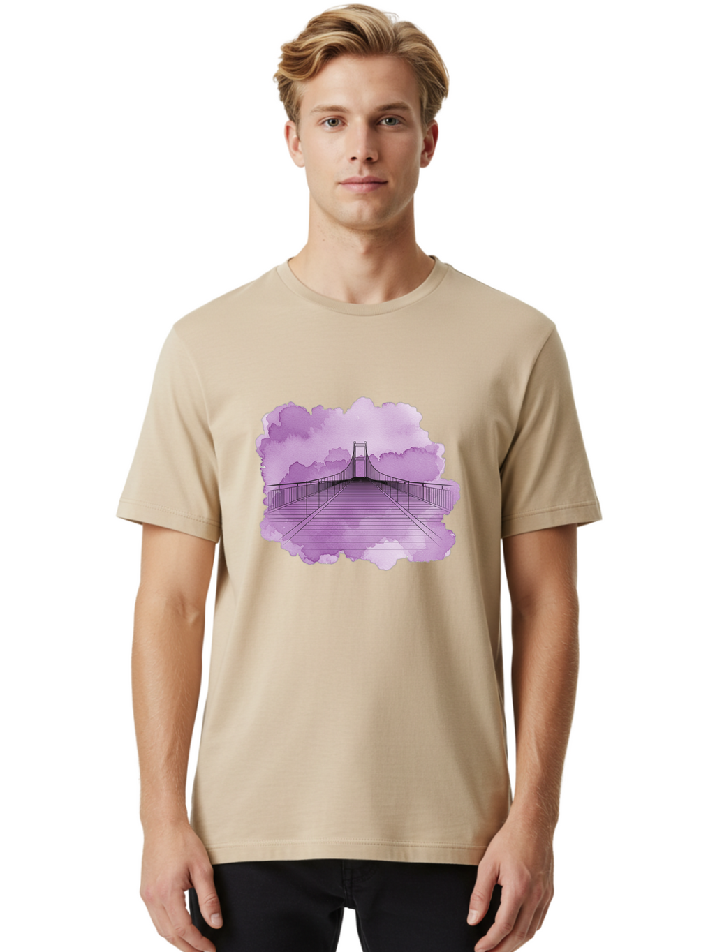 Suspension-Bridge Men'S Graphic Tee, 100% Cotton, Comfortable Casual Summer Wear, Machine Washable, Vintage Camera, Old Camera, Antique Camera, Black Camera, Classic Photography, Photography Equipment, Nostalgic Device, Film Camera, Camera Art Baf561