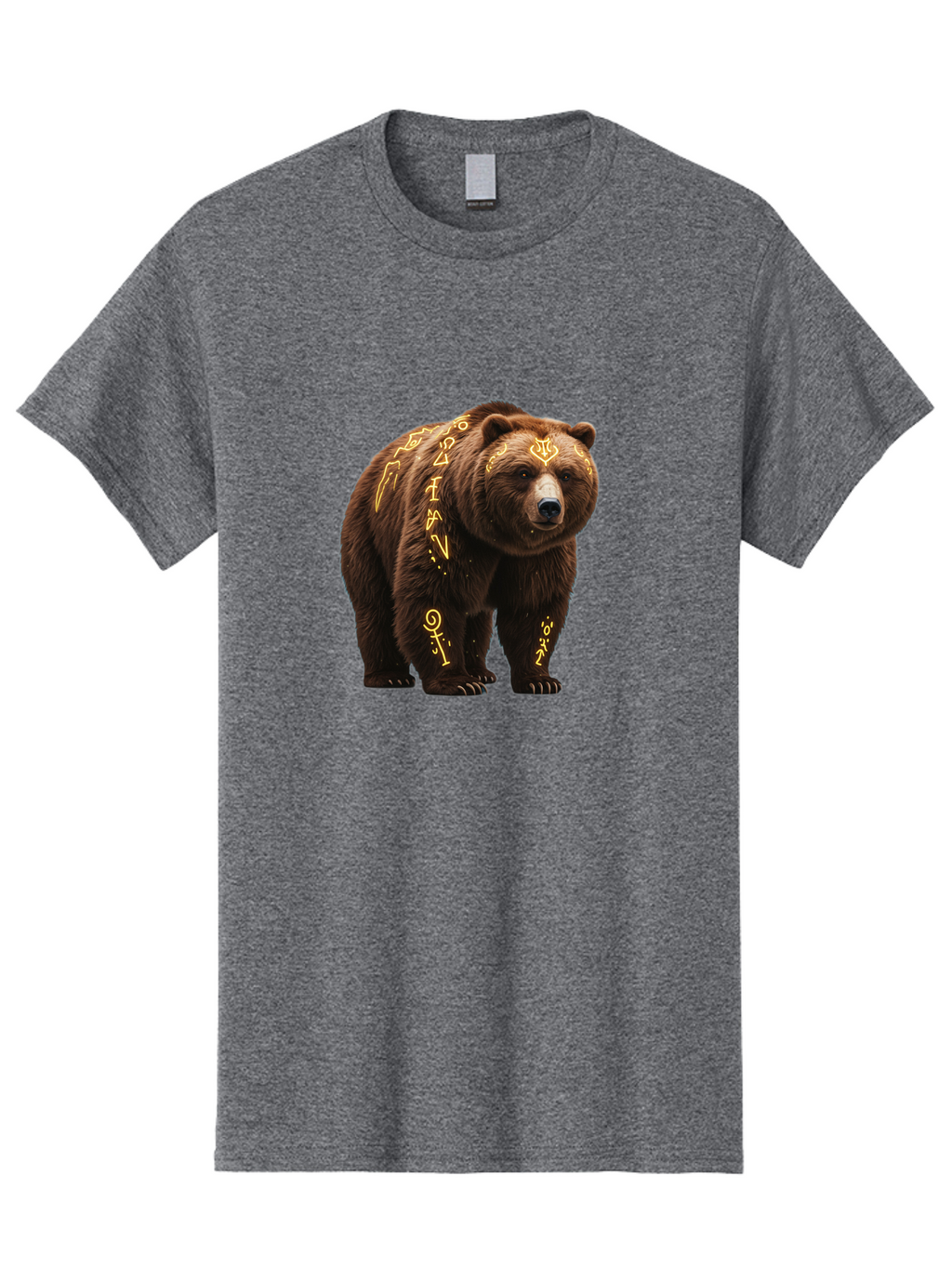 Tattooed-Brown-Bear Men'S Graphic Tee, 100% Cotton, Comfortable Casual Summer Wear, Machine Washable, Vintage Camera, Old Camera, Antique Camera, Black Camera, Classic Photography, Photography Equipment, Nostalgic Device, Film Camera, Baf563