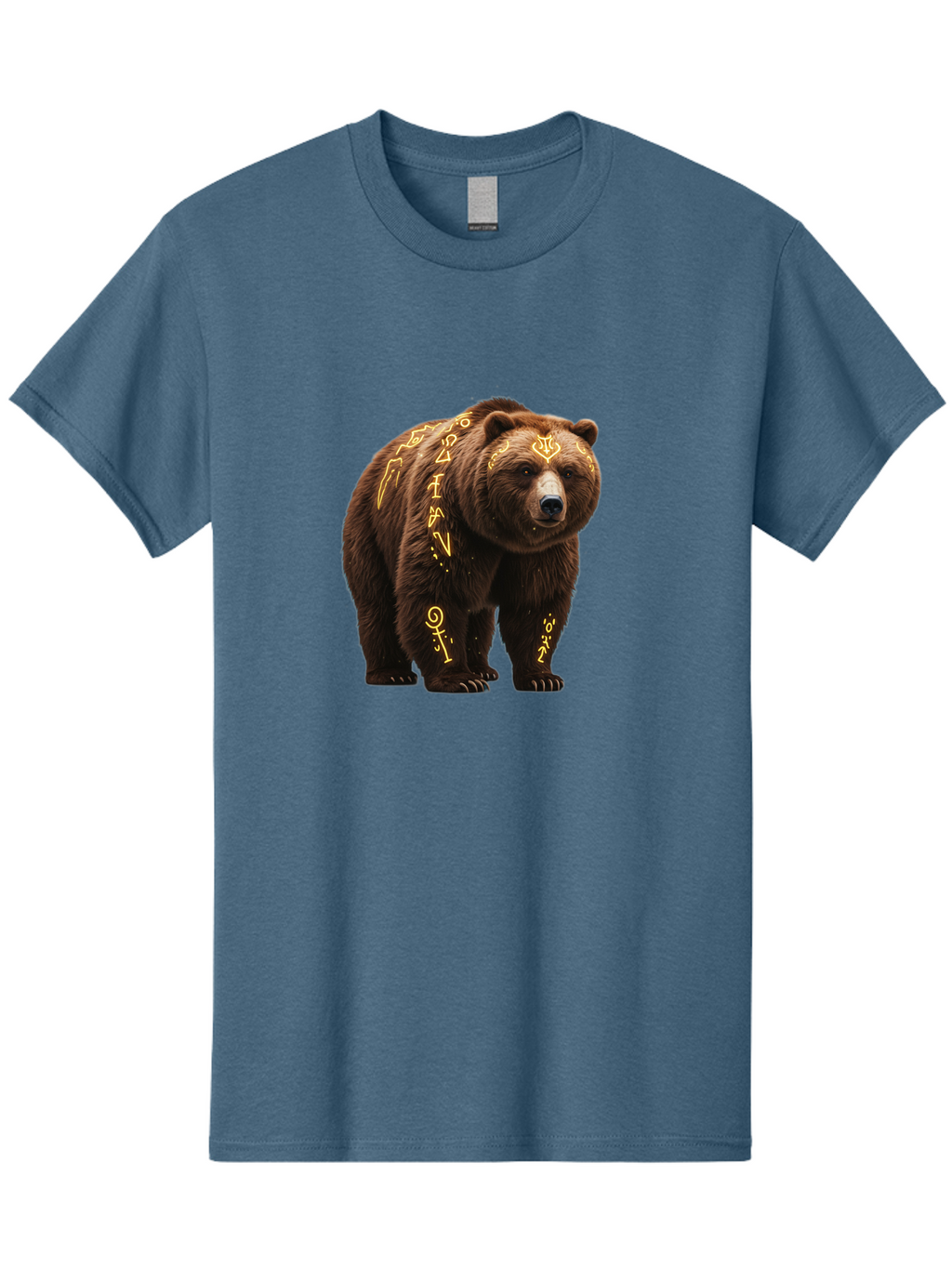 Tattooed-Brown-Bear Men'S Graphic Tee, 100% Cotton, Comfortable Casual Summer Wear, Machine Washable, Vintage Camera, Old Camera, Antique Camera, Black Camera, Classic Photography, Photography Equipment, Nostalgic Device, Film Camera, Baf563