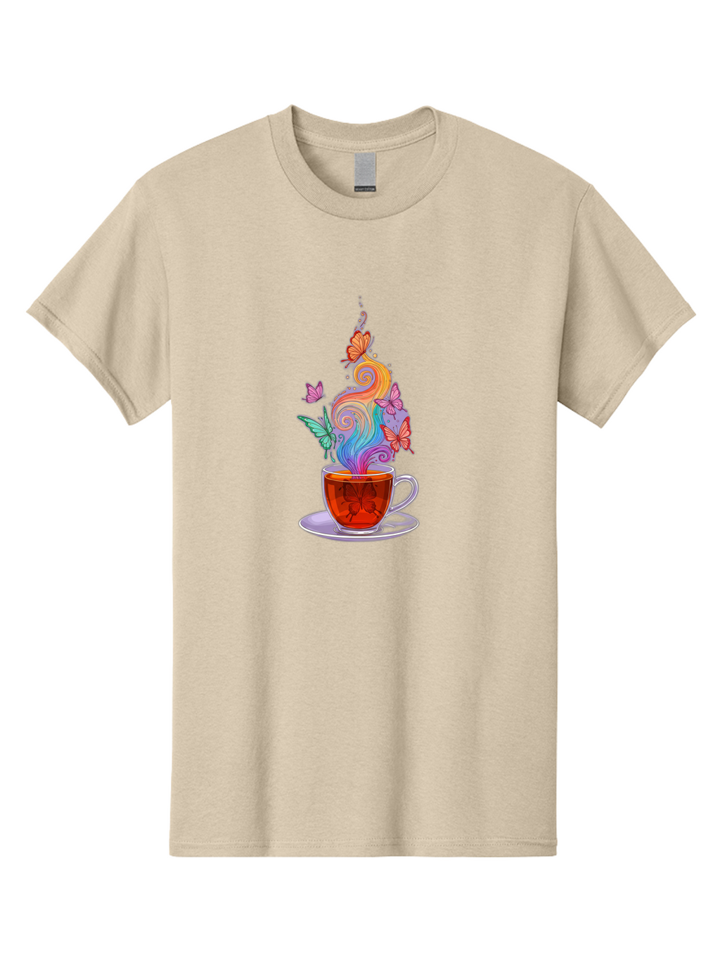 Tea-Cup-With-Butterflies-1 Men'S Graphic Tee, 100% Cotton, Comfortable Casual Summer Wear, Machine Washable, Vintage Camera, Old Camera, Antique Camera, Black Camera, Classic Photography, Photography Equipment, Nostalgic Device, Film Camera, Baf567