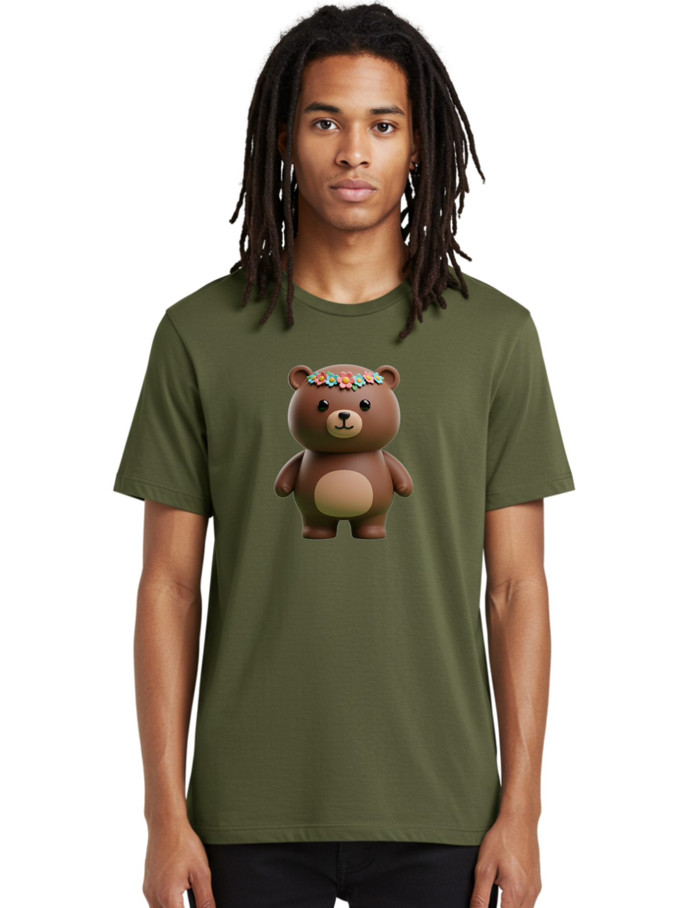 Teddy-Bear-With-Flowers Men'S Graphic Tee, 100% Cotton, Comfortable Casual Summer Wear, Machine Washable, Vintage Camera, Old Camera, Antique Camera, Black Camera, Classic Photography, Photography Equipment, Nostalgic Device, Film Camera, Baf574