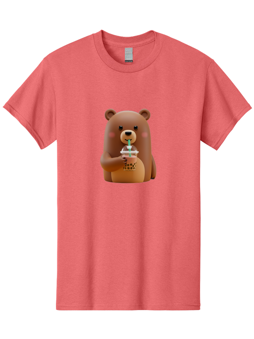 Teddy-Drinking-Boba-1 Men'S Graphic Tee, 100% Cotton, Comfortable Casual Summer Wear, Machine Washable, Vintage Camera, Old Camera, Antique Camera, Black Camera, Classic Photography, Photography Equipment, Nostalgic Device, Film Camera, Baf578