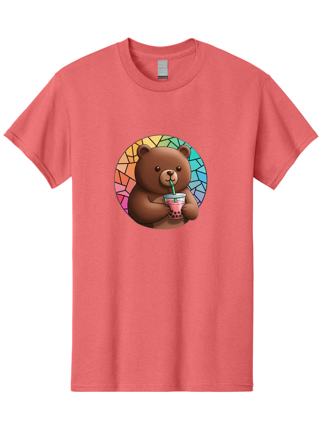 Teddy-Drinking-Boba-2 Men'S Graphic Tee, 100% Cotton, Comfortable Casual Summer Wear, Machine Washable, Vintage Camera, Old Camera, Antique Camera, Black Camera, Classic Photography, Photography Equipment, Nostalgic Device, Film Camera, Baf579