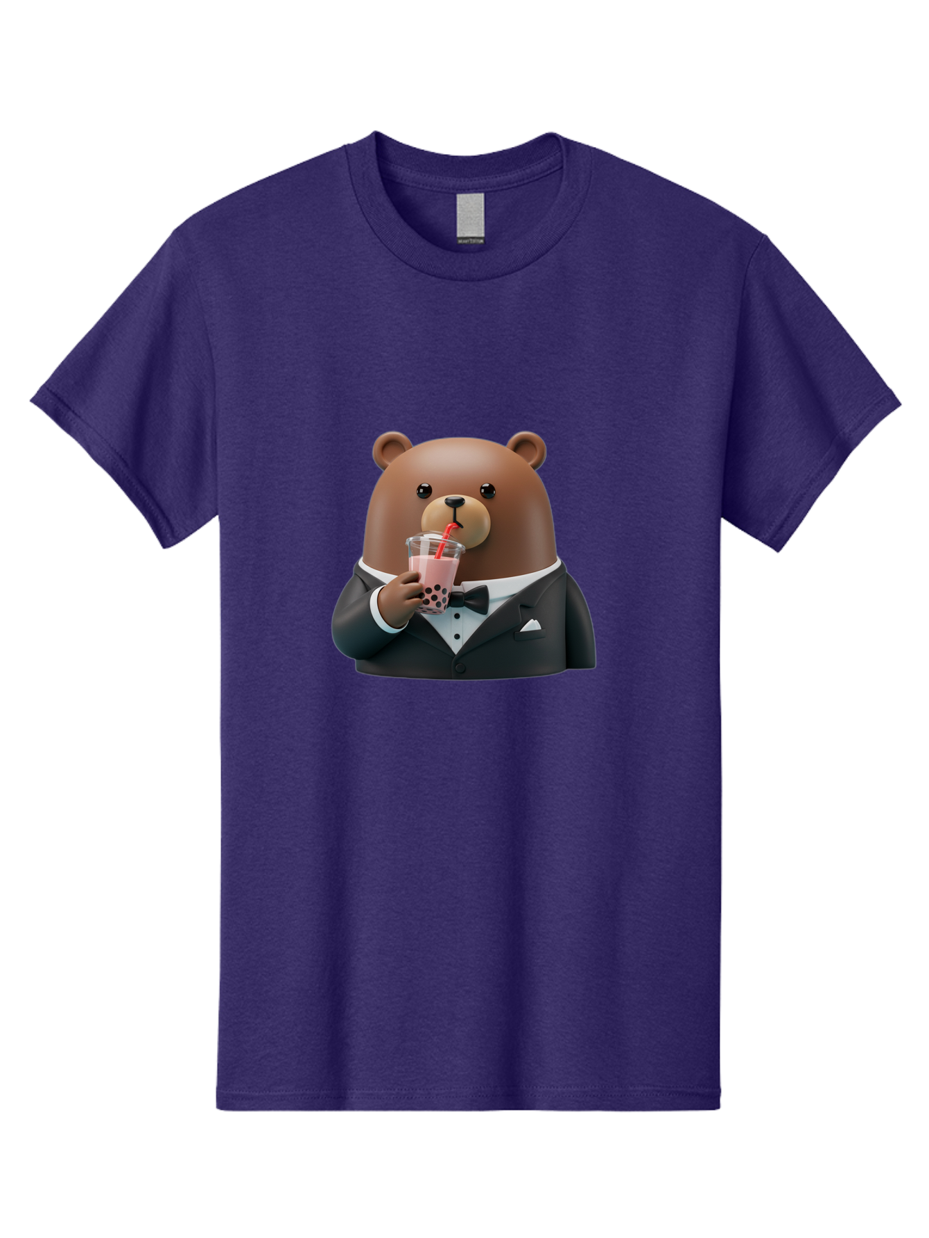 Teddy-Drinking-Boba-4 Men'S Graphic Tee, 100% Cotton, Comfortable Casual Summer Wear, Machine Washable, Vintage Camera, Old Camera, Antique Camera, Black Camera, Classic Photography, Photography Equipment, Nostalgic Device, Film Camera, Baf581