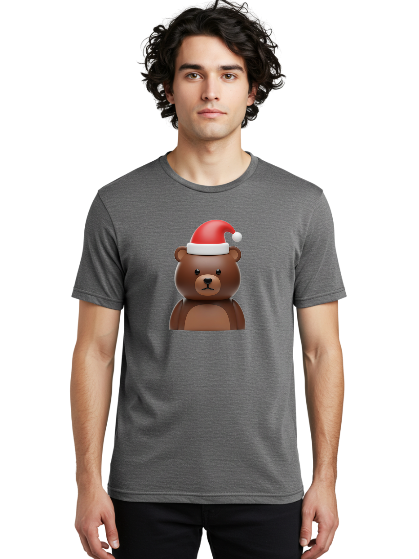 Teddy-In-Santa-Hat Men'S Graphic Tee, 100% Cotton, Comfortable Casual Summer Wear, Machine Washable, Vintage Camera, Old Camera, Antique Camera, Black Camera, Classic Photography, Photography Equipment, Nostalgic Device, Film Camera, Baf586