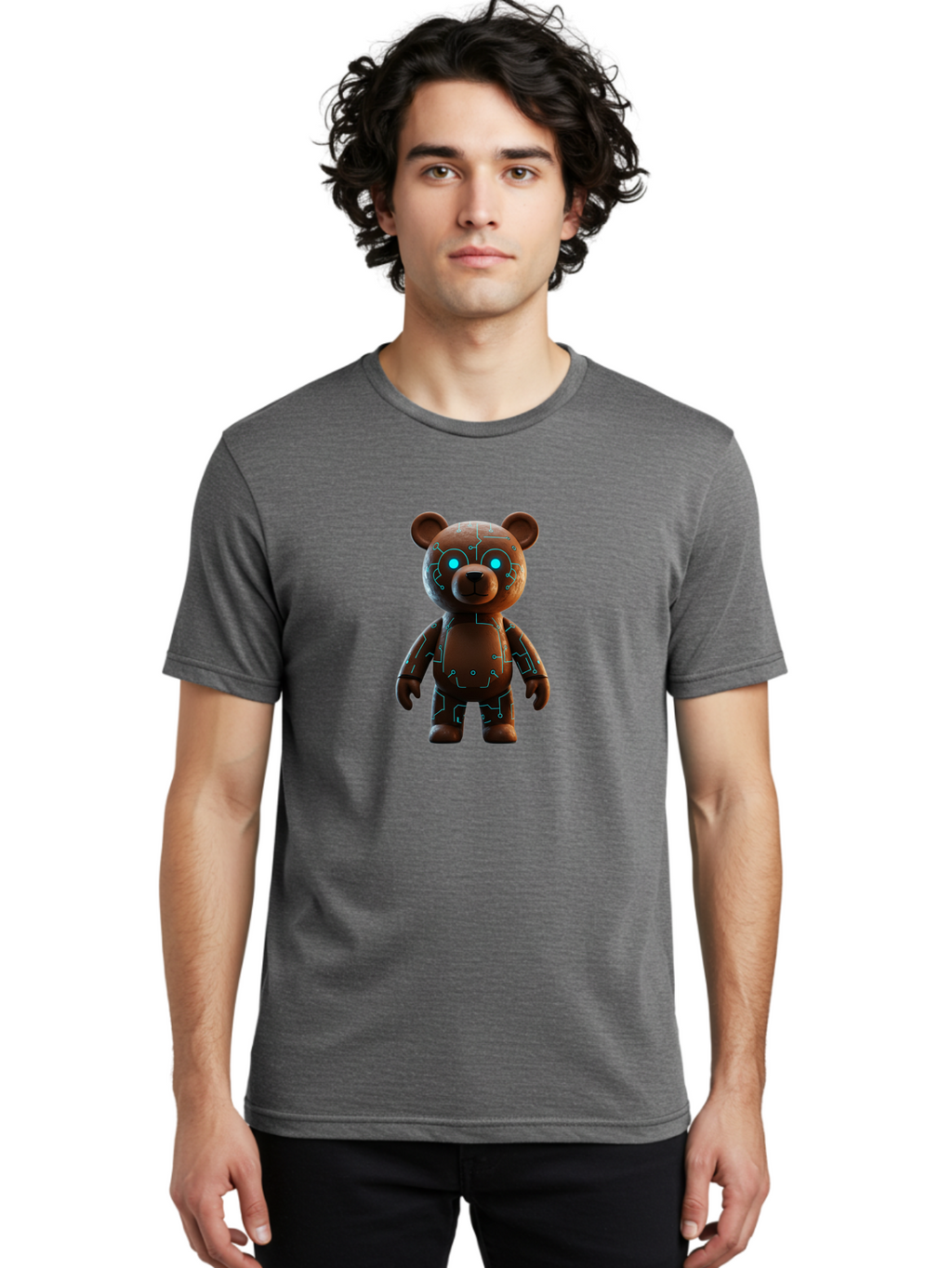 Teddy-Robot Men'S Graphic Tee, 100% Cotton, Comfortable Casual Summer Wear, Machine Washable, Vintage Camera, Old Camera, Antique Camera, Black Camera, Classic Photography, Photography Equipment, Nostalgic Device, Film Camera, Camera Art Baf590