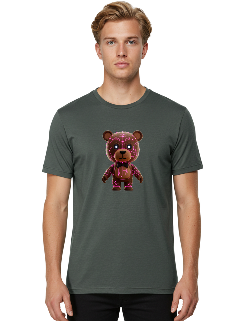 Teddy-Ruxpin-1 Men'S Graphic Tee, 100% Cotton, Comfortable Casual Summer Wear, Machine Washable, Vintage Camera, Old Camera, Antique Camera, Black Camera, Classic Photography, Photography Equipment, Nostalgic Device, Film Camera, Camera Art Baf591