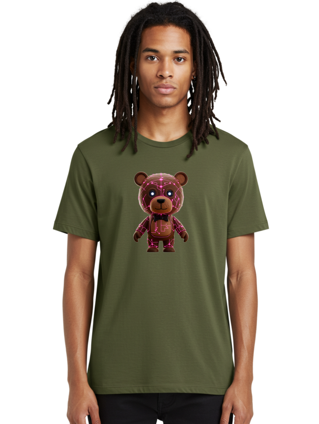 Teddy-Ruxpin-1 Men'S Graphic Tee, 100% Cotton, Comfortable Casual Summer Wear, Machine Washable, Vintage Camera, Old Camera, Antique Camera, Black Camera, Classic Photography, Photography Equipment, Nostalgic Device, Film Camera, Camera Art Baf591