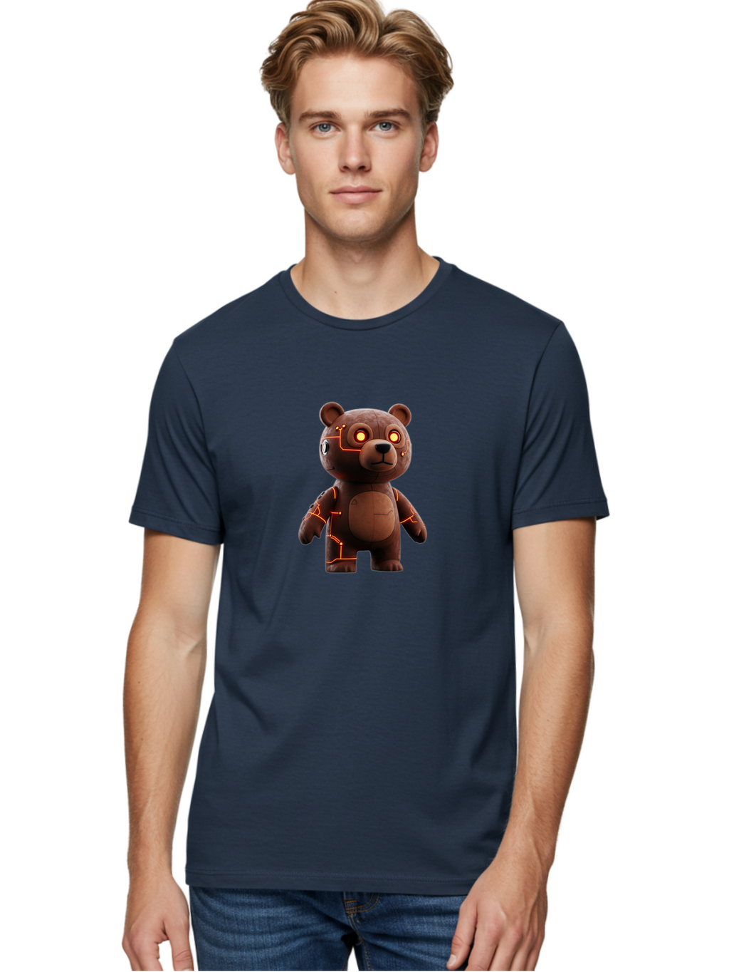 Teddy-Ruxpin Men'S Graphic Tee, 100% Cotton, Comfortable Casual Summer Wear, Machine Washable, Vintage Camera, Old Camera, Antique Camera, Black Camera, Classic Photography, Photography Equipment, Nostalgic Device, Film Camera, Camera Art Baf592