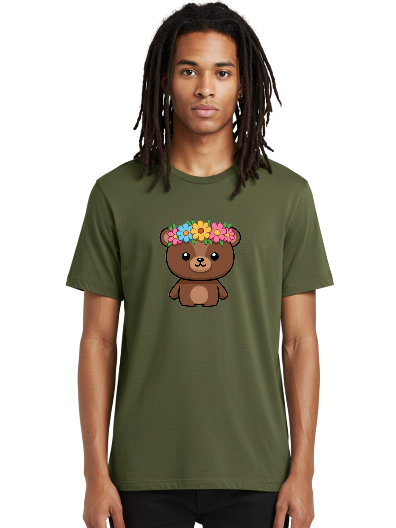 Teddy-With-Flowers Men'S Graphic Tee, 100% Cotton, Comfortable Casual Summer Wear, Machine Washable, Vintage Camera, Old Camera, Antique Camera, Black Camera, Classic Photography, Photography Equipment, Nostalgic Device, Film Camera, Baf593