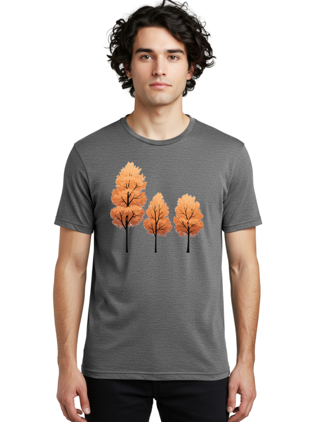 Three-Trees Men'S Graphic Tee, 100% Cotton, Comfortable Casual Summer Wear, Machine Washable, Vintage Camera, Old Camera, Antique Camera, Black Camera, Classic Photography, Photography Equipment, Nostalgic Device, Film Camera, Camera Art Baf595