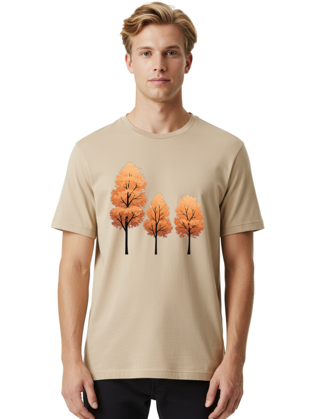 Three-Trees Men'S Graphic Tee, 100% Cotton, Comfortable Casual Summer Wear, Machine Washable, Vintage Camera, Old Camera, Antique Camera, Black Camera, Classic Photography, Photography Equipment, Nostalgic Device, Film Camera, Camera Art Baf595