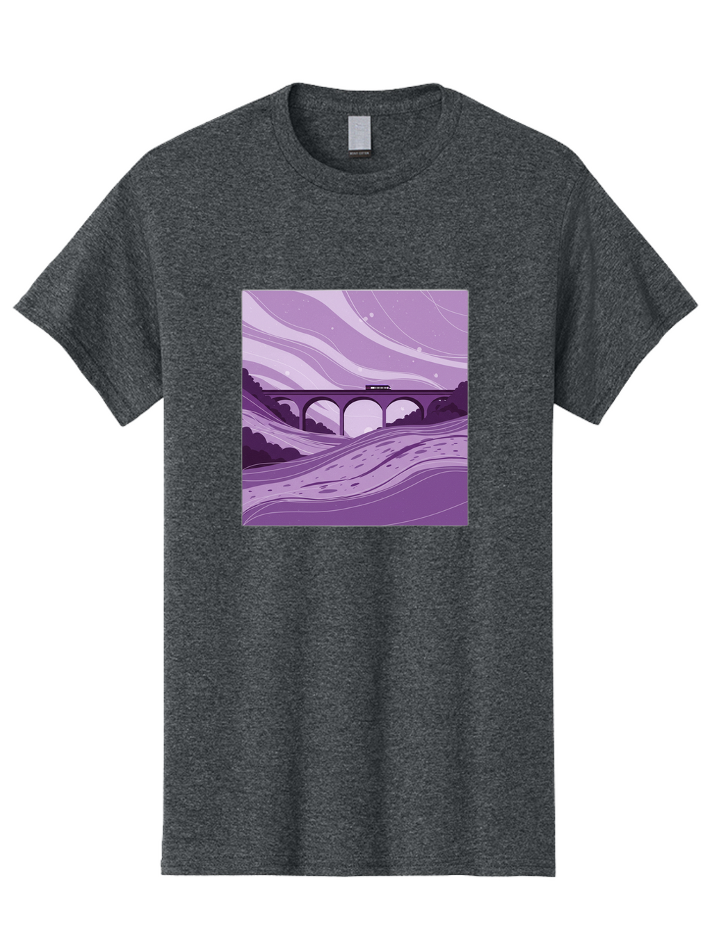 Train-On-Bridge Men'S Graphic Tee, 100% Cotton, Comfortable Casual Summer Wear, Machine Washable, Vintage Camera, Old Camera, Antique Camera, Black Camera, Classic Photography, Photography Equipment, Nostalgic Device, Film Camera, Camera Art Baf599