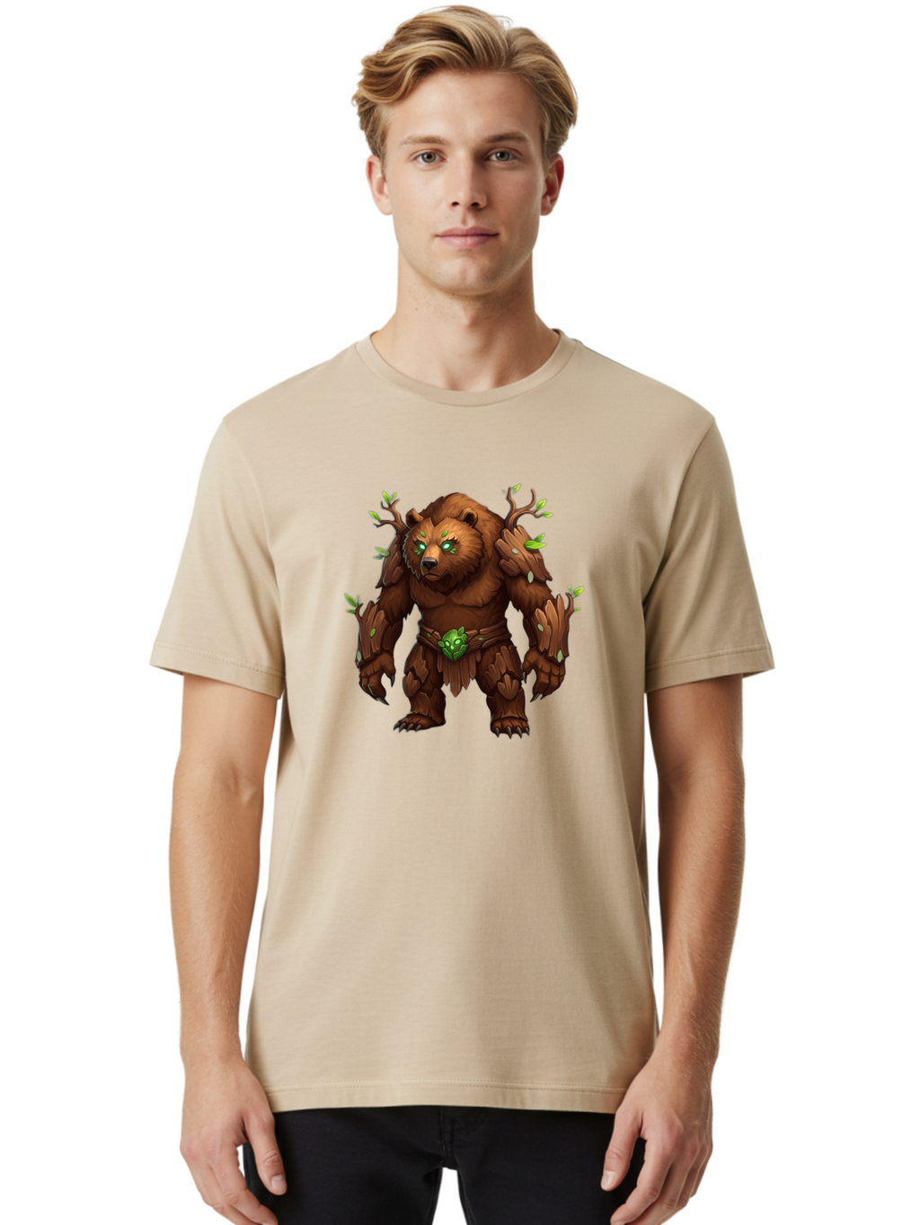 Treant-Bear Men'S Graphic Tee, 100% Cotton, Comfortable Casual Summer Wear, Machine Washable, Vintage Camera, Old Camera, Antique Camera, Black Camera, Classic Photography, Photography Equipment, Nostalgic Device, Film Camera, Camera Art Baf600