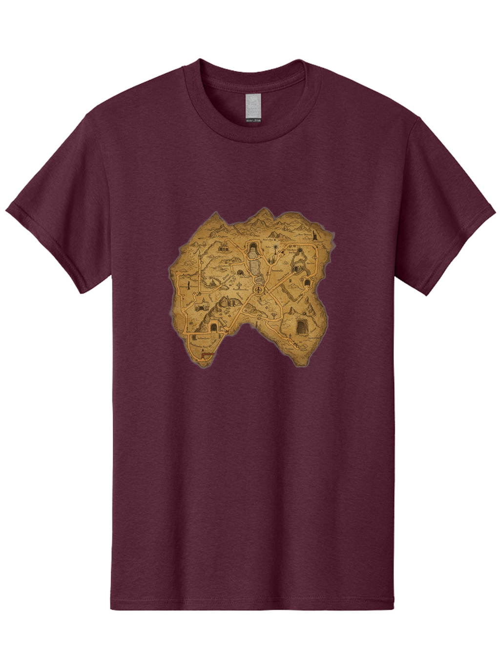 Treasure-Map Men'S Graphic Tee, 100% Cotton, Comfortable Casual Summer Wear, Machine Washable, Vintage Camera, Old Camera, Antique Camera, Black Camera, Classic Photography, Photography Equipment, Nostalgic Device, Film Camera, Camera Art Baf602