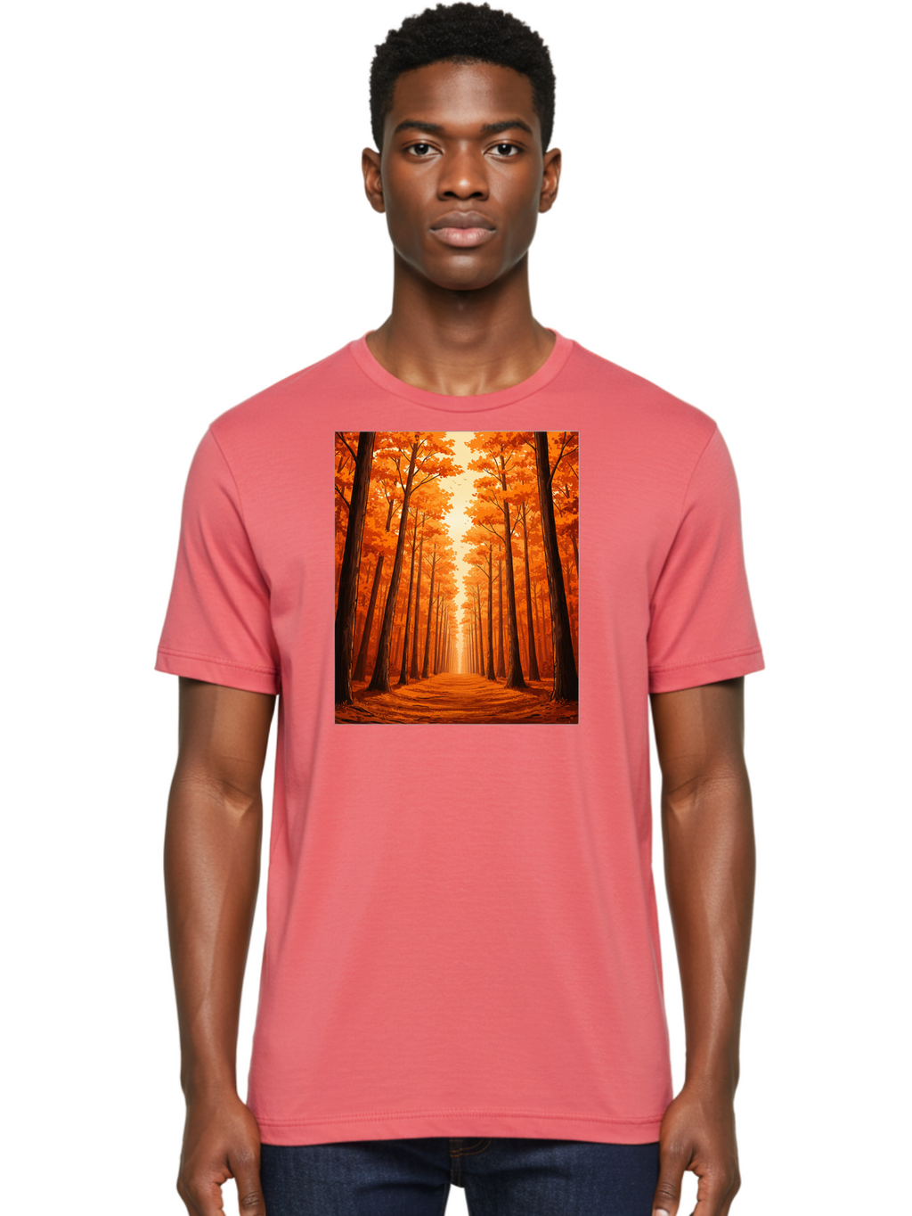 Tree-Lined-Pathway Men'S Graphic Tee, 100% Cotton, Comfortable Casual Summer Wear, Machine Washable, Vintage Camera, Old Camera, Antique Camera, Black Camera, Classic Photography, Photography Equipment, Nostalgic Device, Film Camera, Baf603