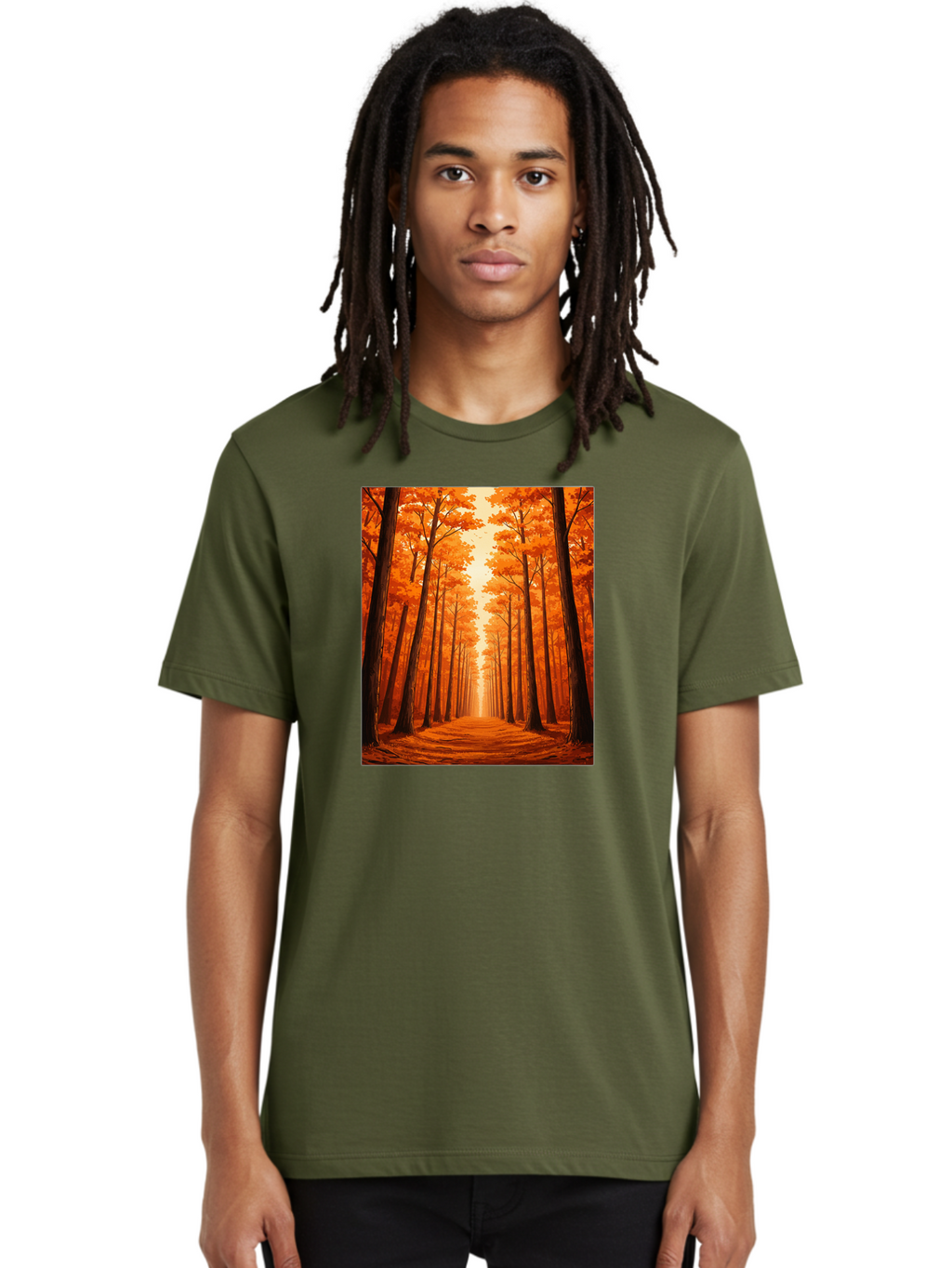 Tree-Lined-Pathway Men'S Graphic Tee, 100% Cotton, Comfortable Casual Summer Wear, Machine Washable, Vintage Camera, Old Camera, Antique Camera, Black Camera, Classic Photography, Photography Equipment, Nostalgic Device, Film Camera, Baf603