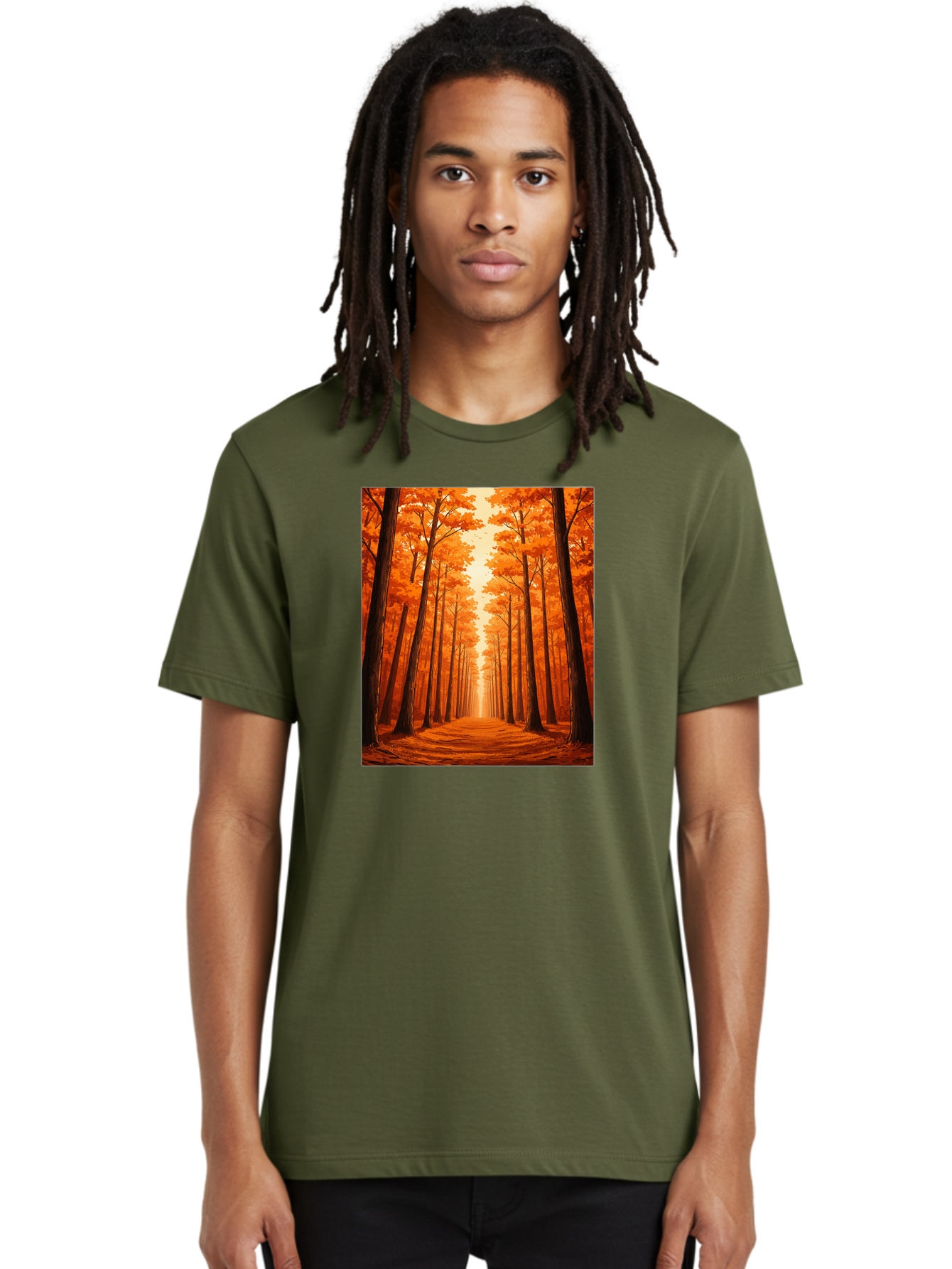 Tree-Lined-Pathway Men'S Graphic Tee, 100% Cotton, Comfortable Casual Summer Wear, Machine Washable, Vintage Camera, Old Camera, Antique Camera, Black Camera, Classic Photography, Photography Equipment, Nostalgic Device, Film Camera, Baf603