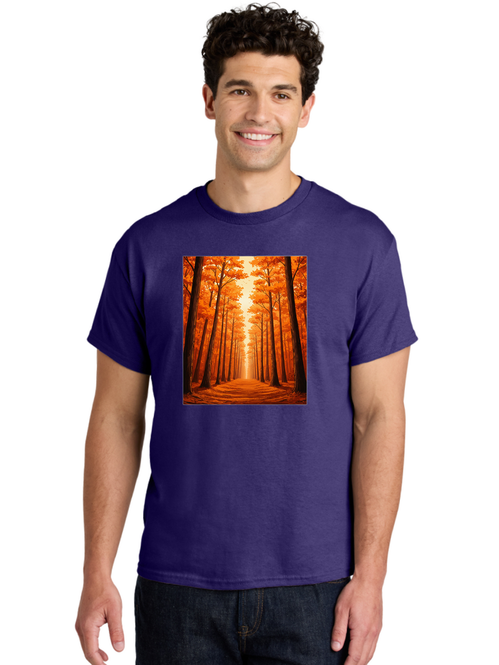 Tree-Lined-Pathway Men'S Graphic Tee, 100% Cotton, Comfortable Casual Summer Wear, Machine Washable, Vintage Camera, Old Camera, Antique Camera, Black Camera, Classic Photography, Photography Equipment, Nostalgic Device, Film Camera, Baf603