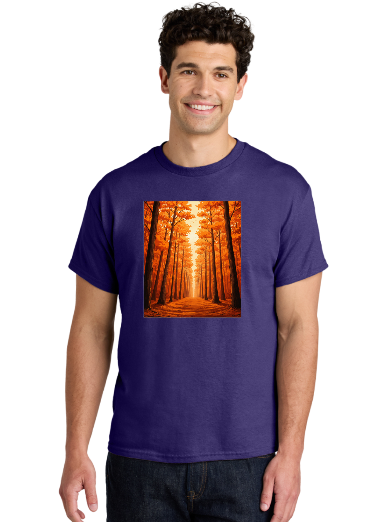 Tree-Lined-Pathway Men'S Graphic Tee, 100% Cotton, Comfortable Casual Summer Wear, Machine Washable, Vintage Camera, Old Camera, Antique Camera, Black Camera, Classic Photography, Photography Equipment, Nostalgic Device, Film Camera, Baf603