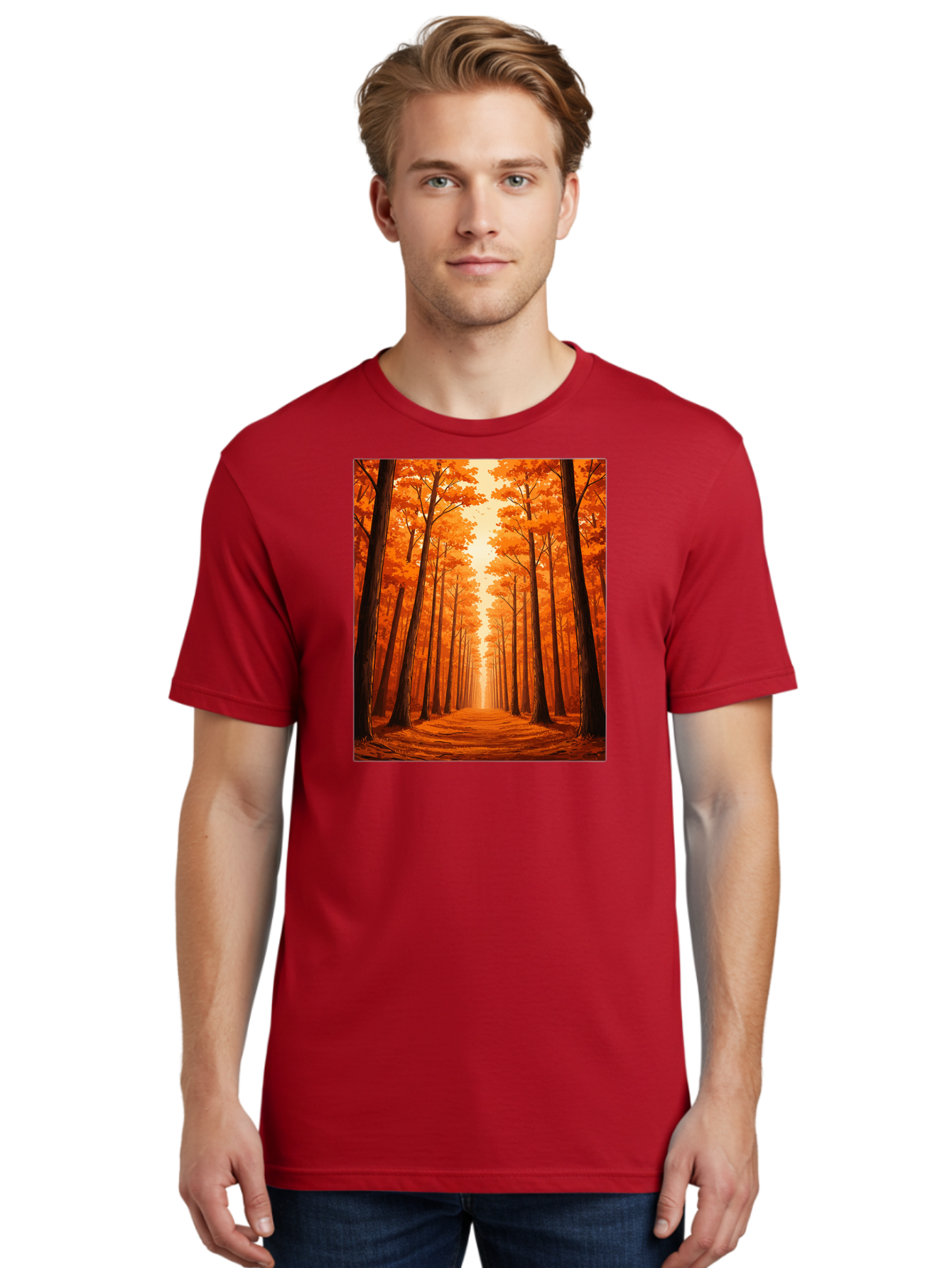 Tree-Lined-Pathway Men'S Graphic Tee, 100% Cotton, Comfortable Casual Summer Wear, Machine Washable, Vintage Camera, Old Camera, Antique Camera, Black Camera, Classic Photography, Photography Equipment, Nostalgic Device, Film Camera, Baf603