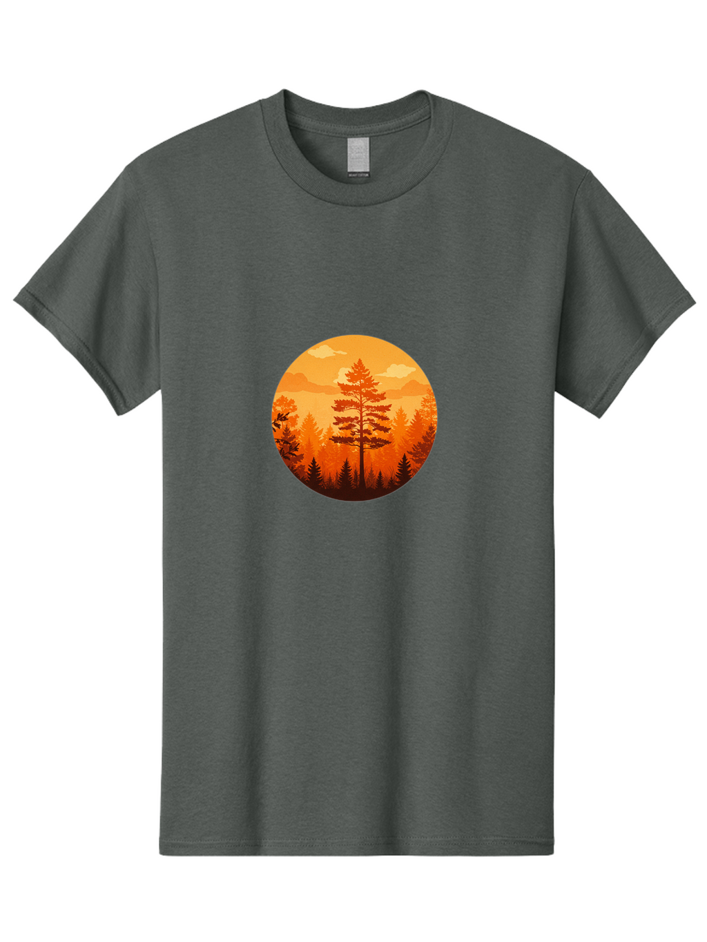 Tree-Silhouette Men'S Graphic Tee, 100% Cotton, Comfortable Casual Summer Wear, Machine Washable, Vintage Camera, Old Camera, Antique Camera, Black Camera, Classic Photography, Photography Equipment, Nostalgic Device, Film Camera, Camera Art Baf604