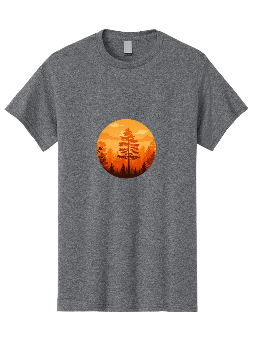 Tree-Silhouette Men'S Graphic Tee, 100% Cotton, Comfortable Casual Summer Wear, Machine Washable, Vintage Camera, Old Camera, Antique Camera, Black Camera, Classic Photography, Photography Equipment, Nostalgic Device, Film Camera, Camera Art Baf604