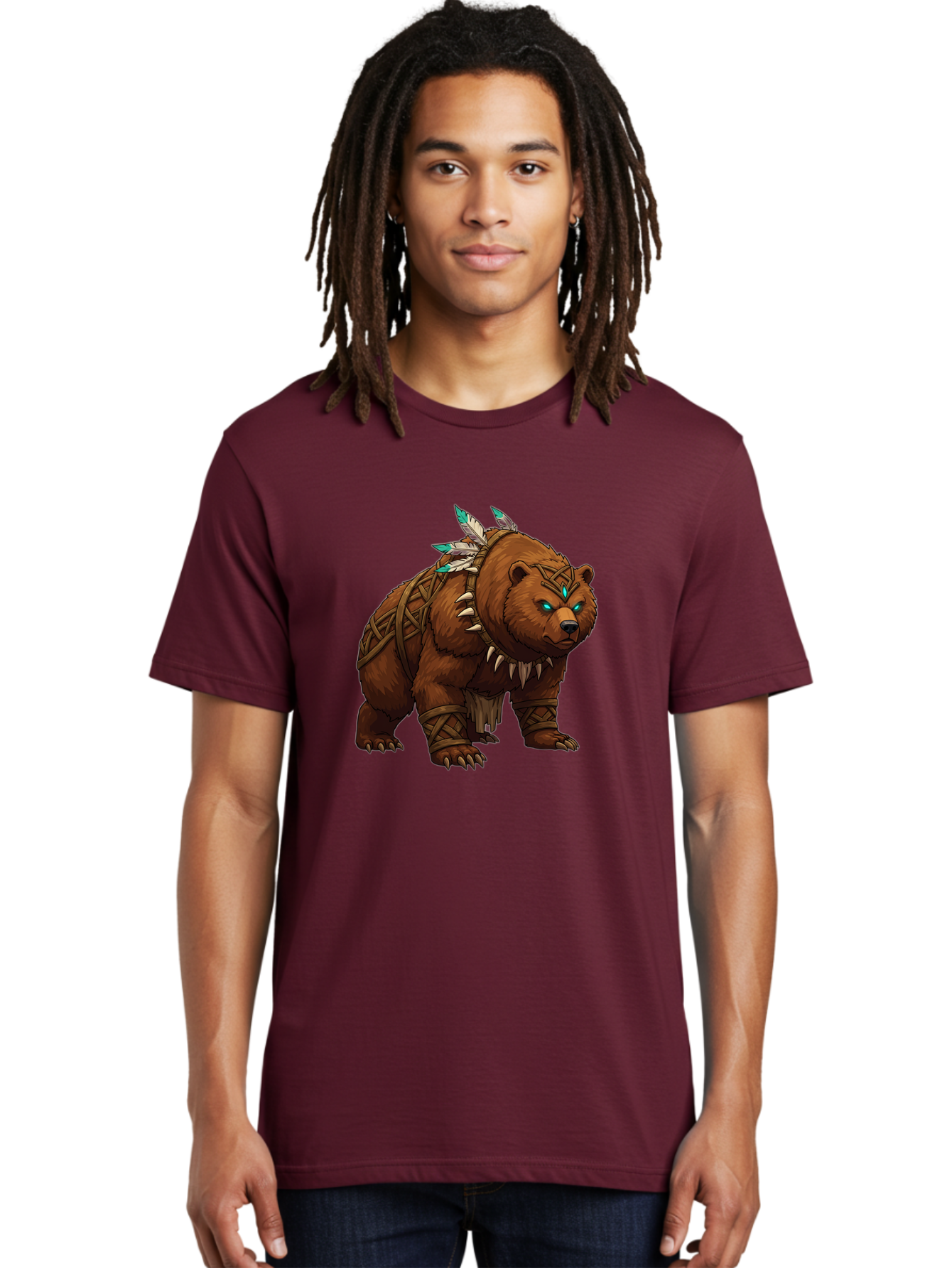 Tribal-Bear Men'S Graphic Tee, 100% Cotton, Comfortable Casual Summer Wear, Machine Washable, Vintage Camera, Old Camera, Antique Camera, Black Camera, Classic Photography, Photography Equipment, Nostalgic Device, Film Camera, Camera Art Baf607