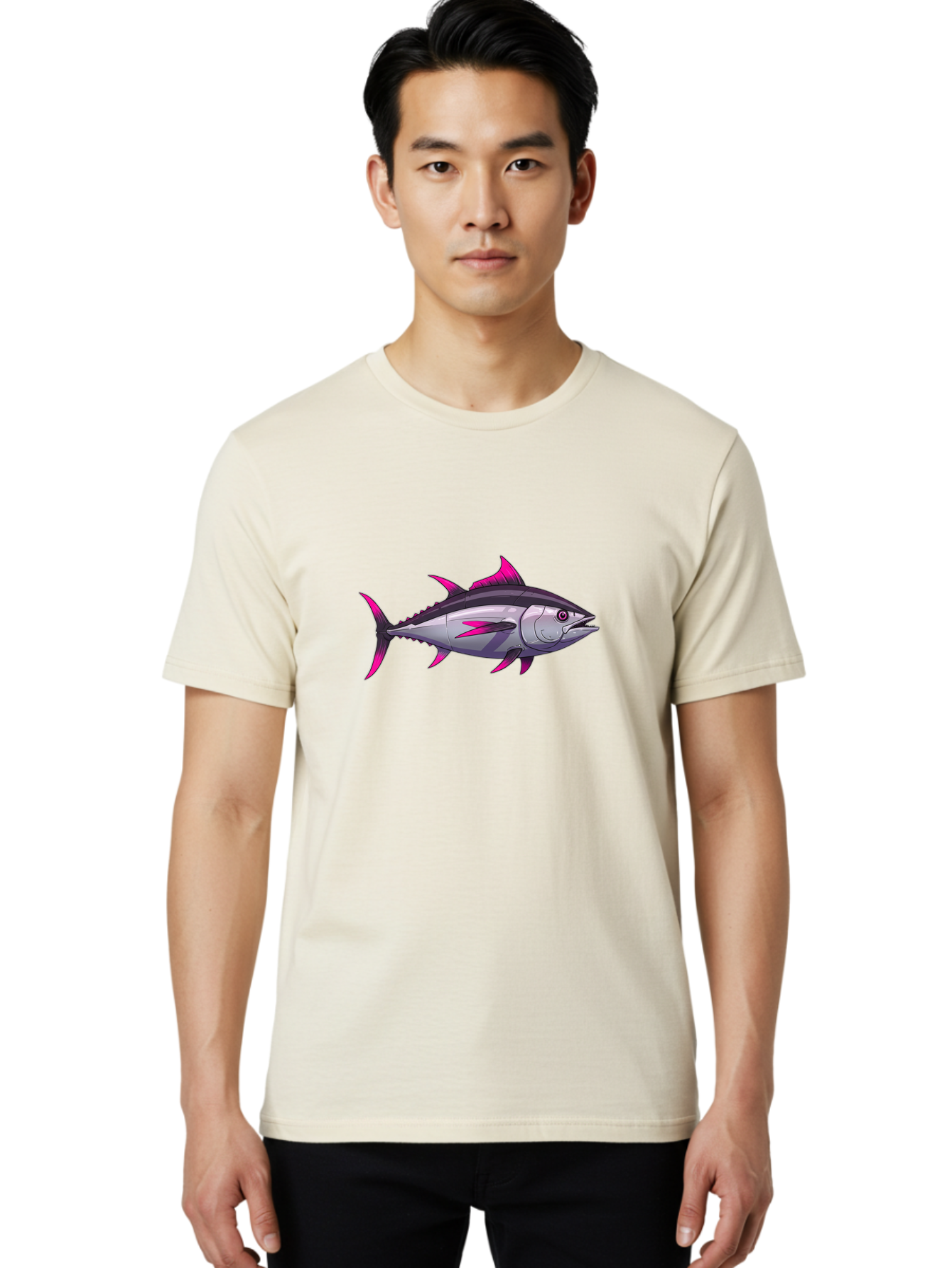 Tuna-Fish Men'S Graphic Tee, 100% Cotton, Comfortable Casual Summer Wear, Machine Washable, Vintage Camera, Old Camera, Antique Camera, Black Camera, Classic Photography, Photography Equipment, Nostalgic Device, Film Camera, Camera Art Baf608