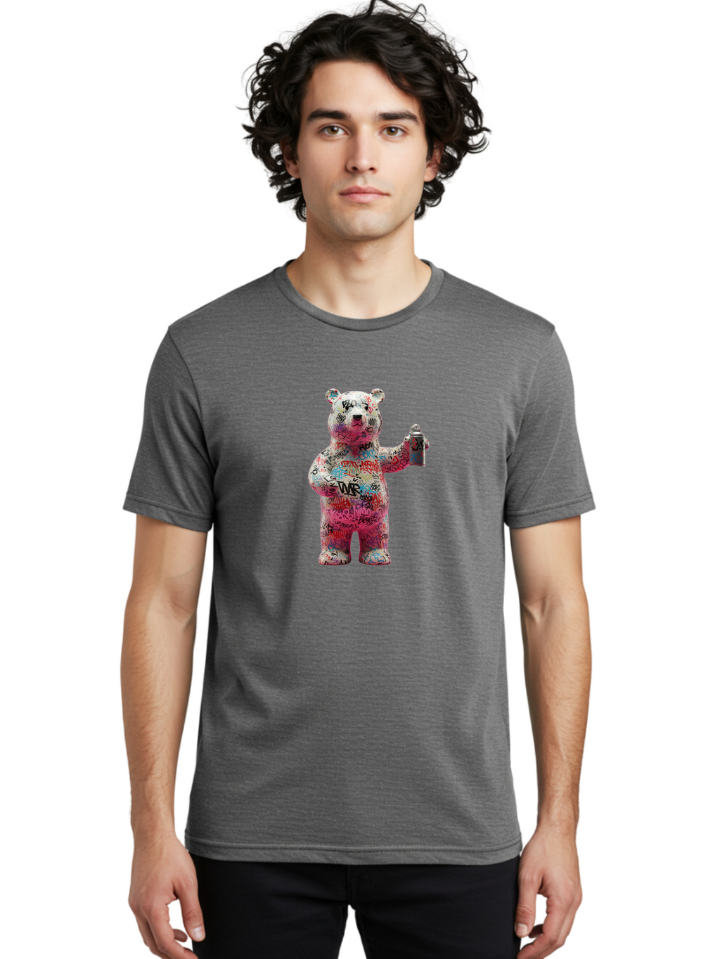Twr-Bear Men'S Graphic Tee, 100% Cotton, Comfortable Casual Summer Wear, Machine Washable, Vintage Camera, Old Camera, Antique Camera, Black Camera, Classic Photography, Photography Equipment, Nostalgic Device, Film Camera, Camera Art Baf609