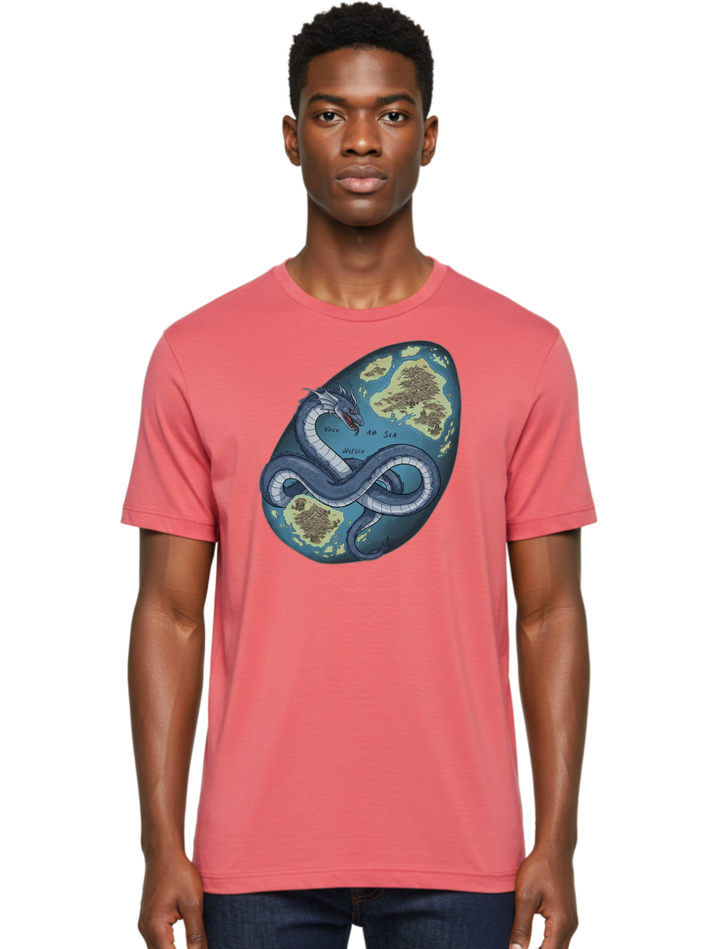 Varan-Sea-Map-Dragon Men'S Graphic Tee, 100% Cotton, Comfortable Casual Summer Wear, Machine Washable, Vintage Camera, Old Camera, Antique Camera, Black Camera, Classic Photography, Photography Equipment, Nostalgic Device, Film Camera, Baf614