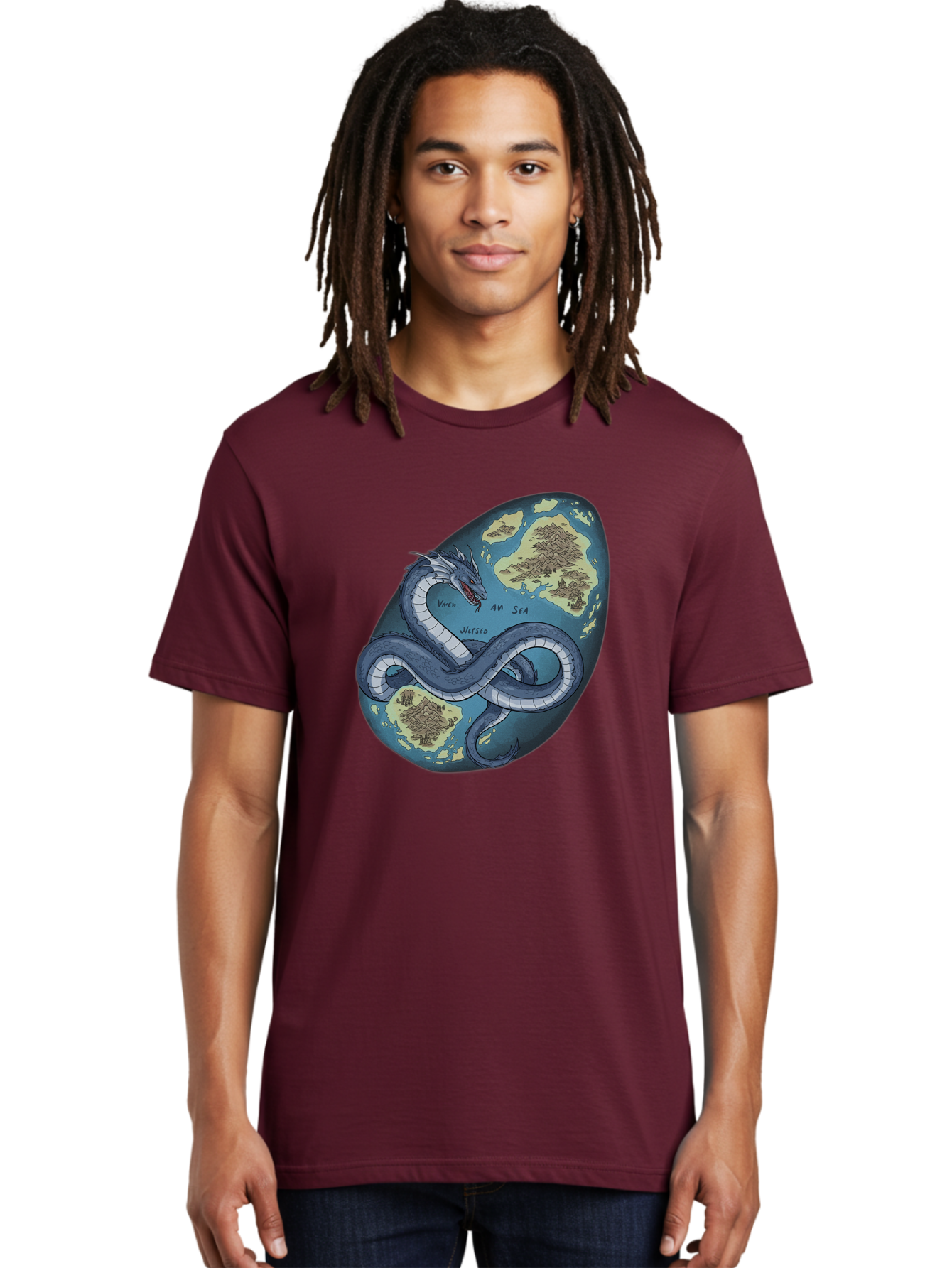 Varan-Sea-Map-Dragon Men'S Graphic Tee, 100% Cotton, Comfortable Casual Summer Wear, Machine Washable, Vintage Camera, Old Camera, Antique Camera, Black Camera, Classic Photography, Photography Equipment, Nostalgic Device, Film Camera, Baf614