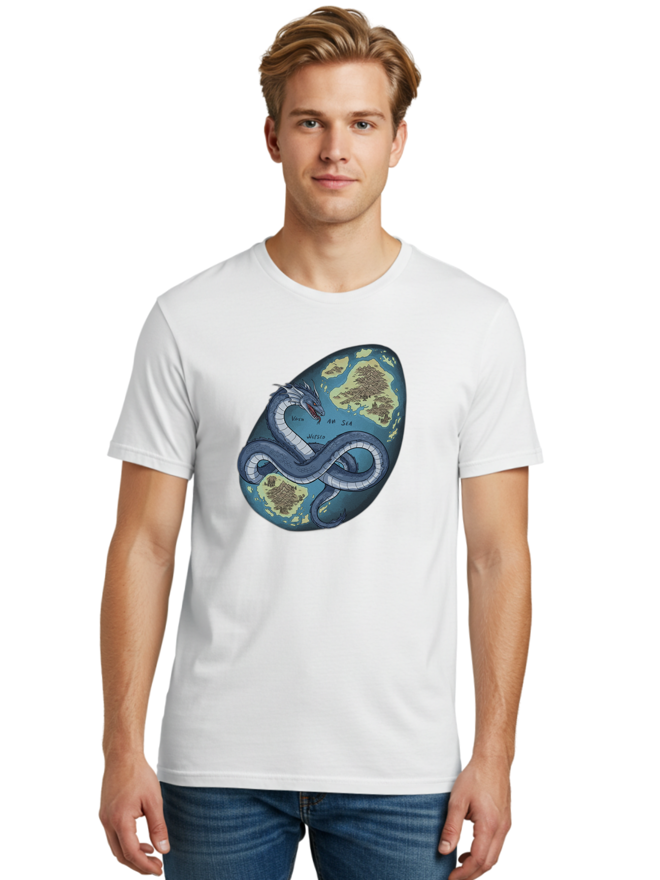 Varan-Sea-Map-Dragon Men'S Graphic Tee, 100% Cotton, Comfortable Casual Summer Wear, Machine Washable, Vintage Camera, Old Camera, Antique Camera, Black Camera, Classic Photography, Photography Equipment, Nostalgic Device, Film Camera, Baf614